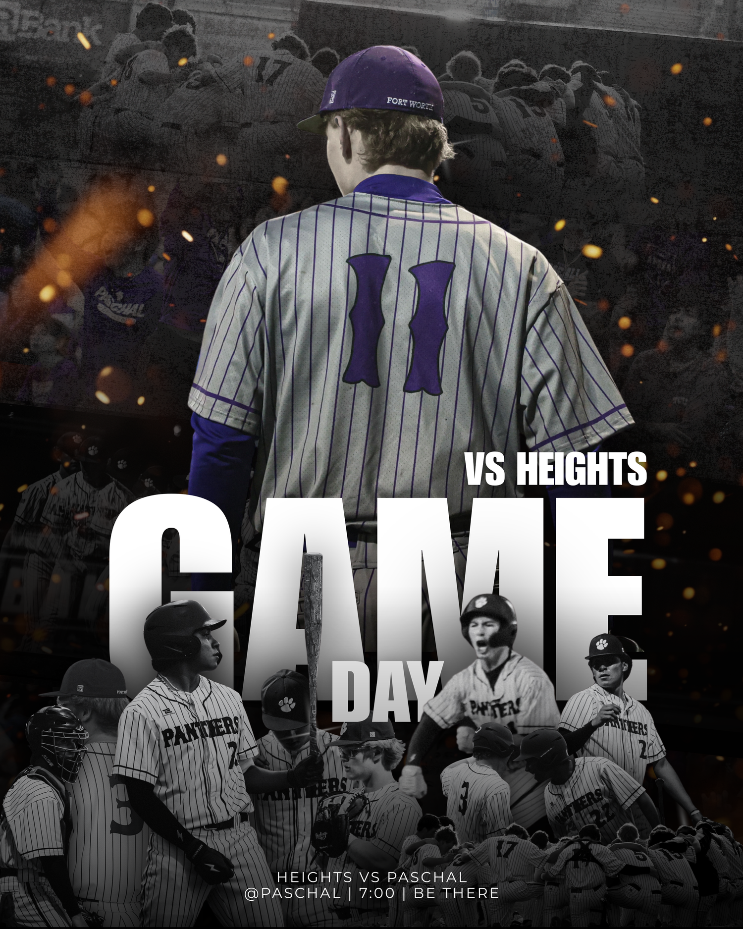 R.L. Paschal High School's Varsity Baseball team announces its FWISD District Championship game against rivals Arlington Heights.