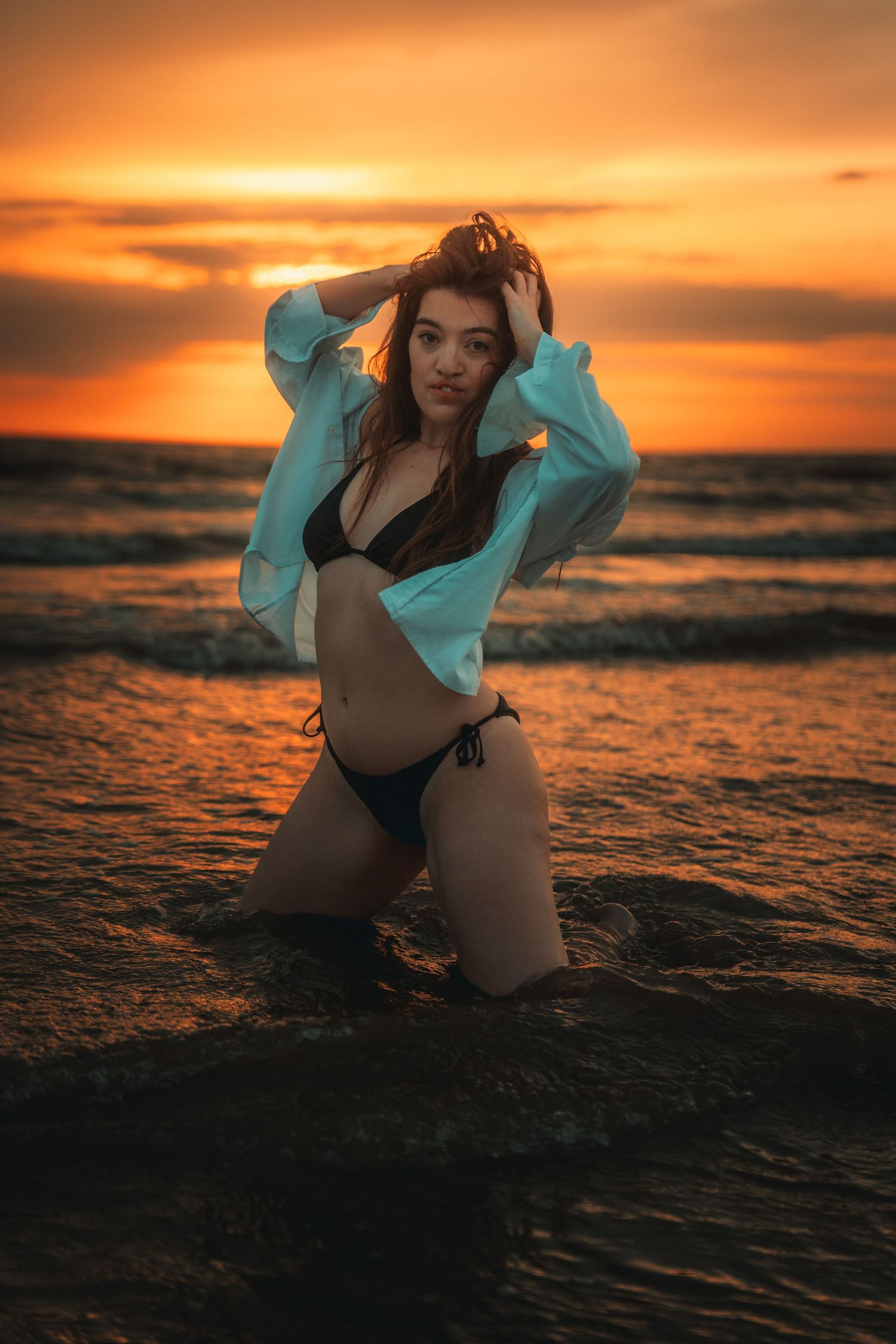 Portrait artistique en extérieur avec ambiance douce