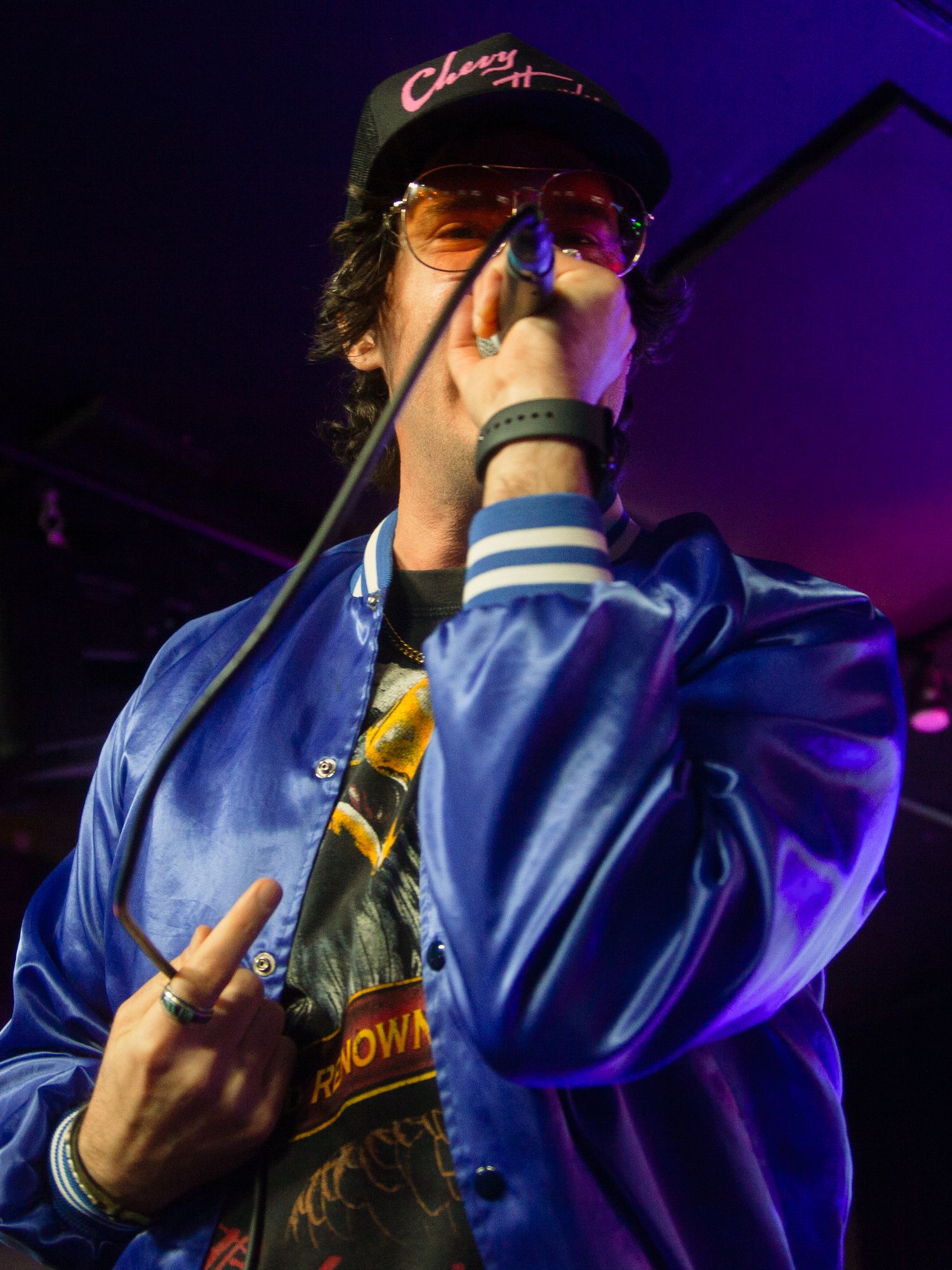 Color photograph of a live music performance.