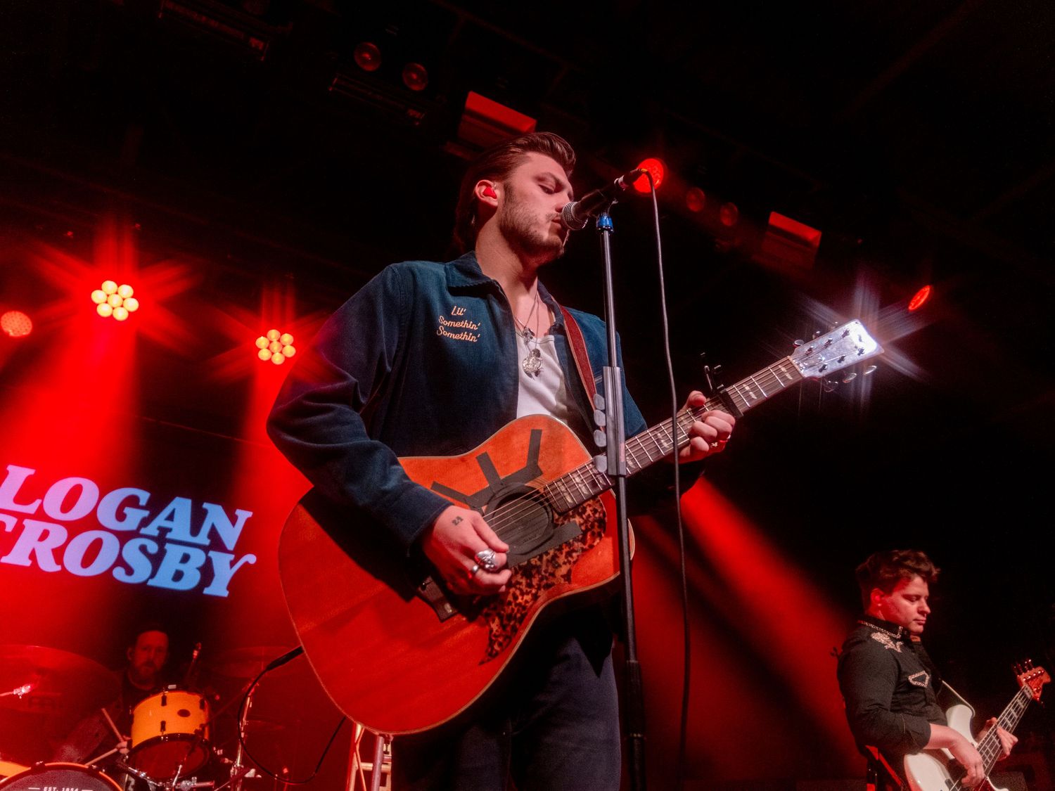 Color photograph of a live music performance.
