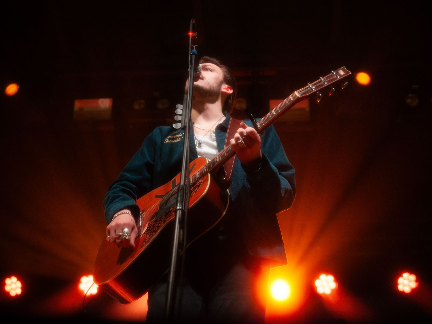 Color photograph of a live music performance.