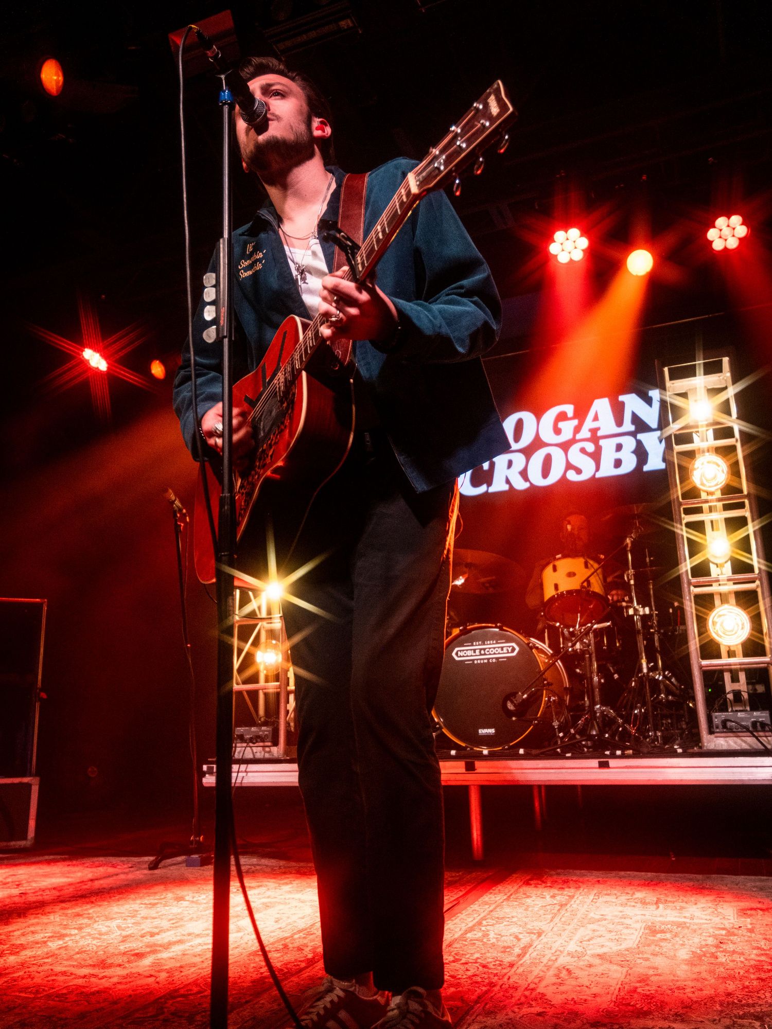 Color photograph of a live music performance.