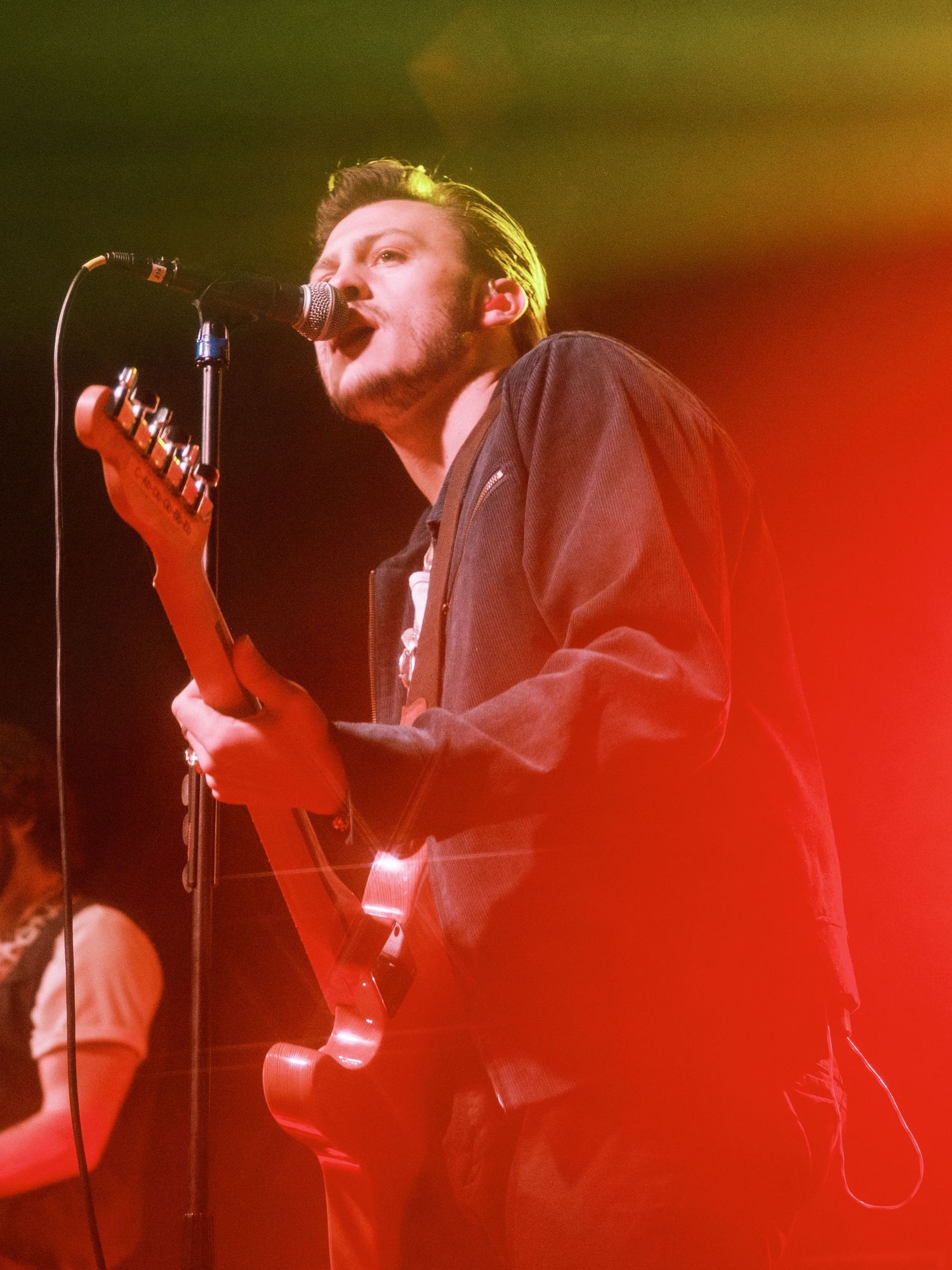 Color photograph of a live music performance.