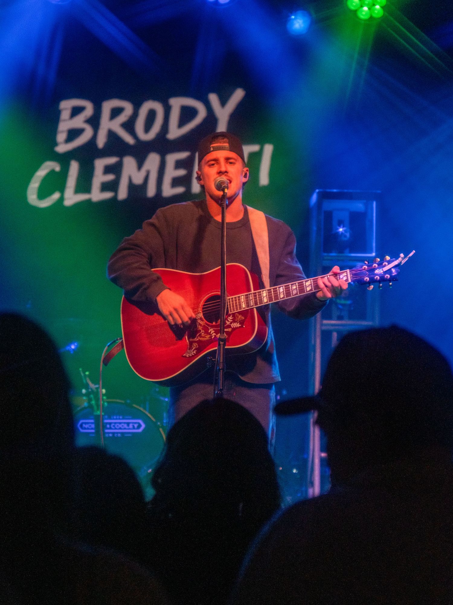 Color photograph of a live music performance.
