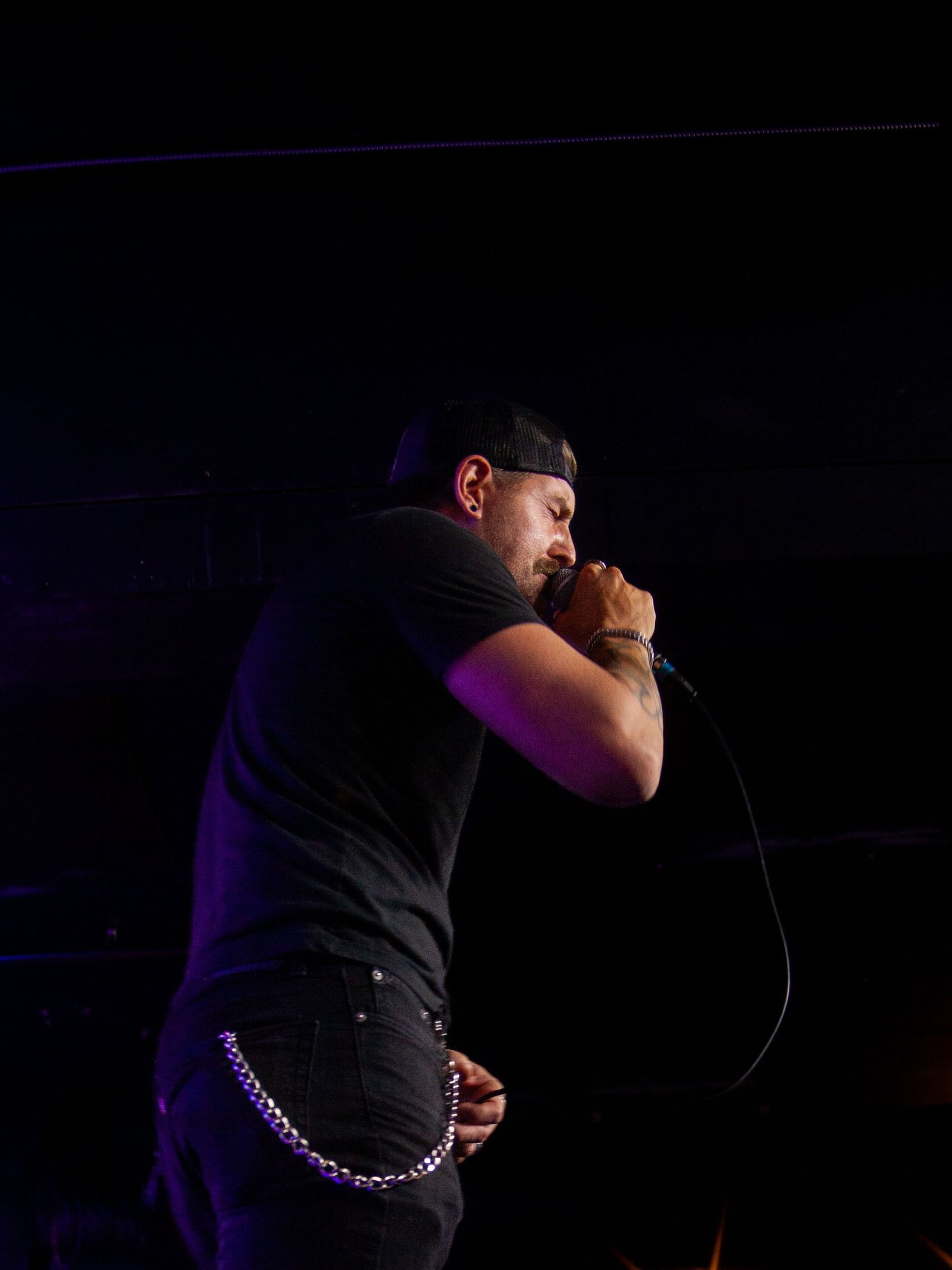 Color photograph of a live music performance.