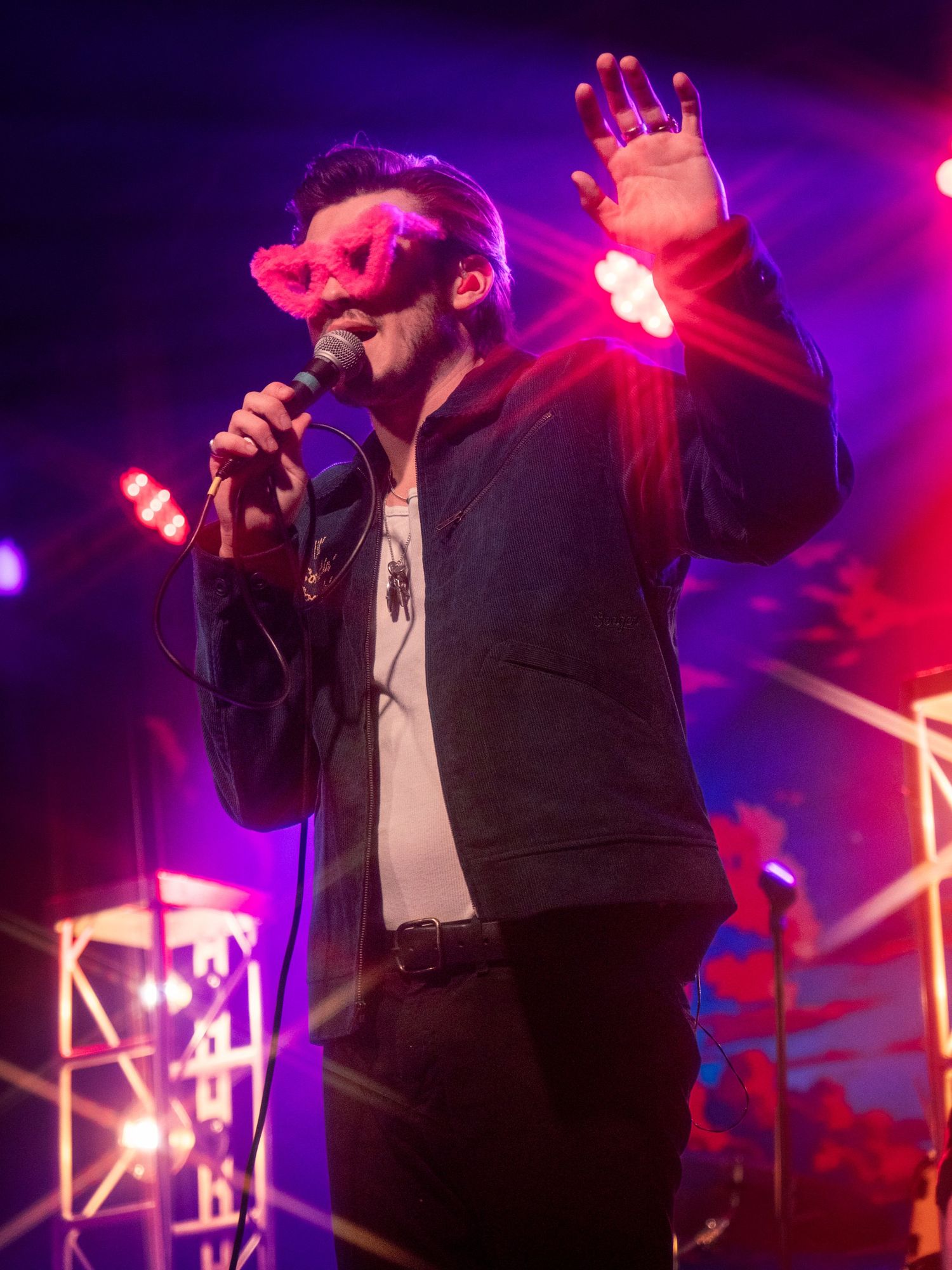 Color photograph of a live music performance.