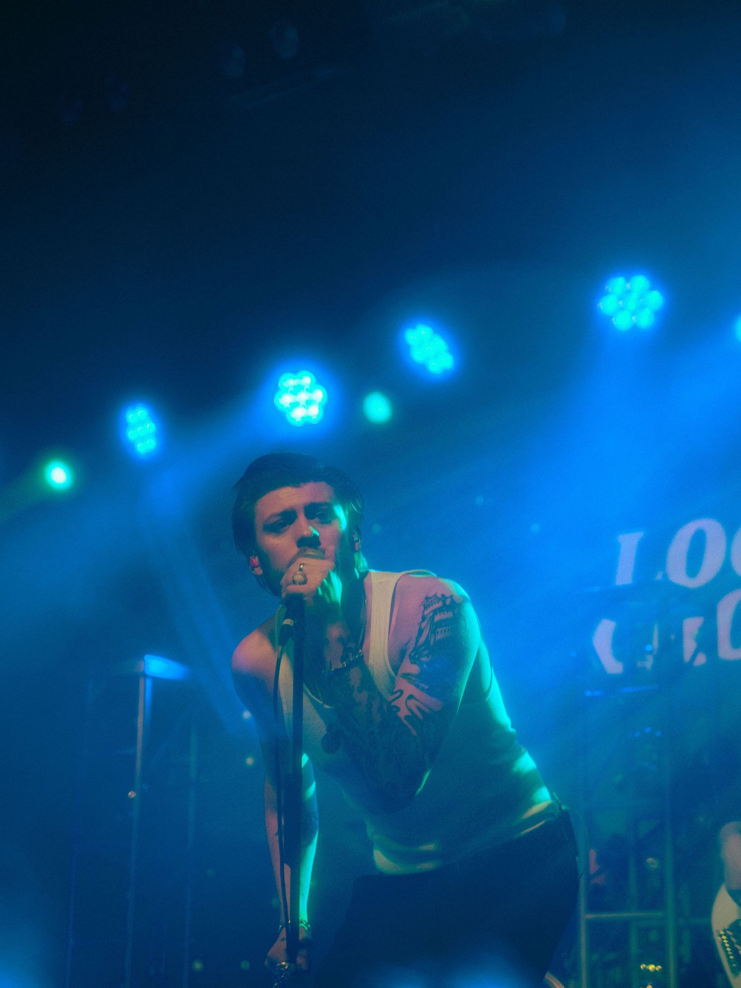 Color photograph of a live music performance.