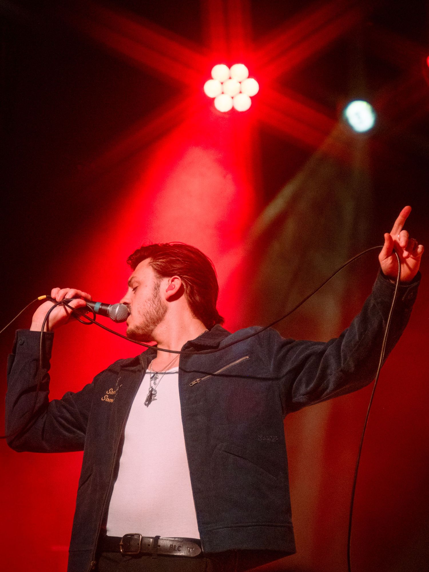 Color photograph of a live music performance.