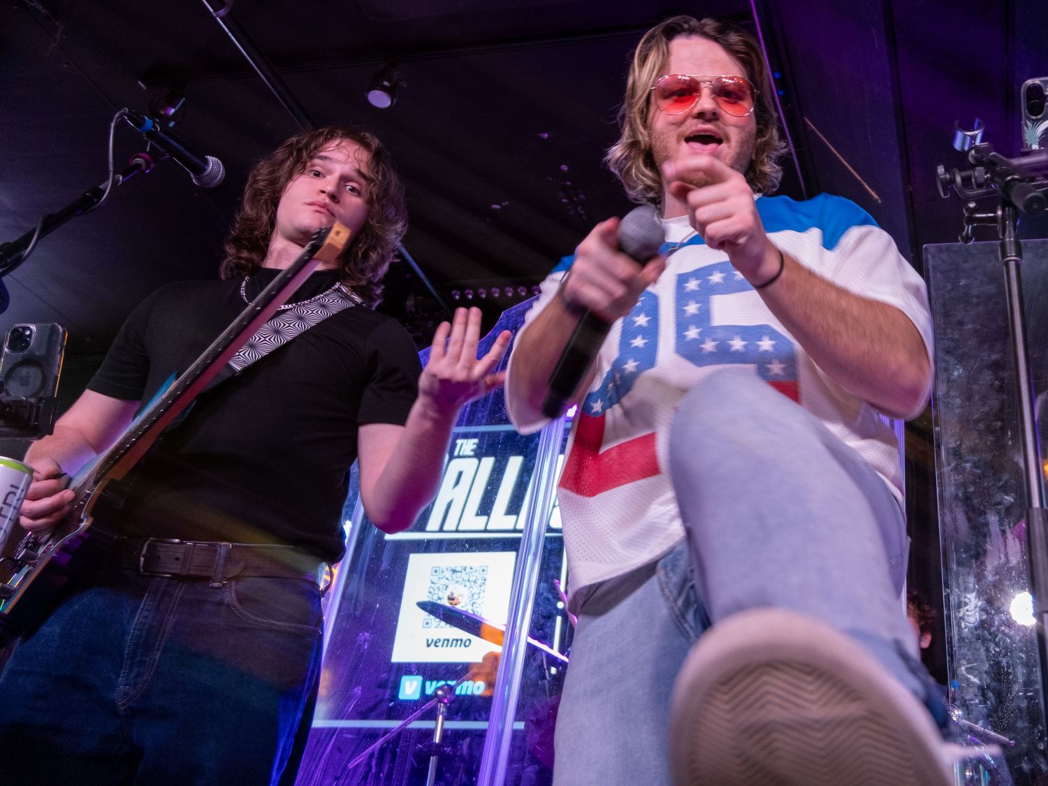 Color photograph of a live music performance.