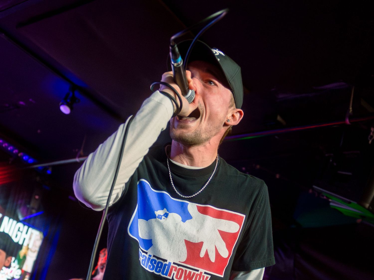 Color photograph of a live music event.