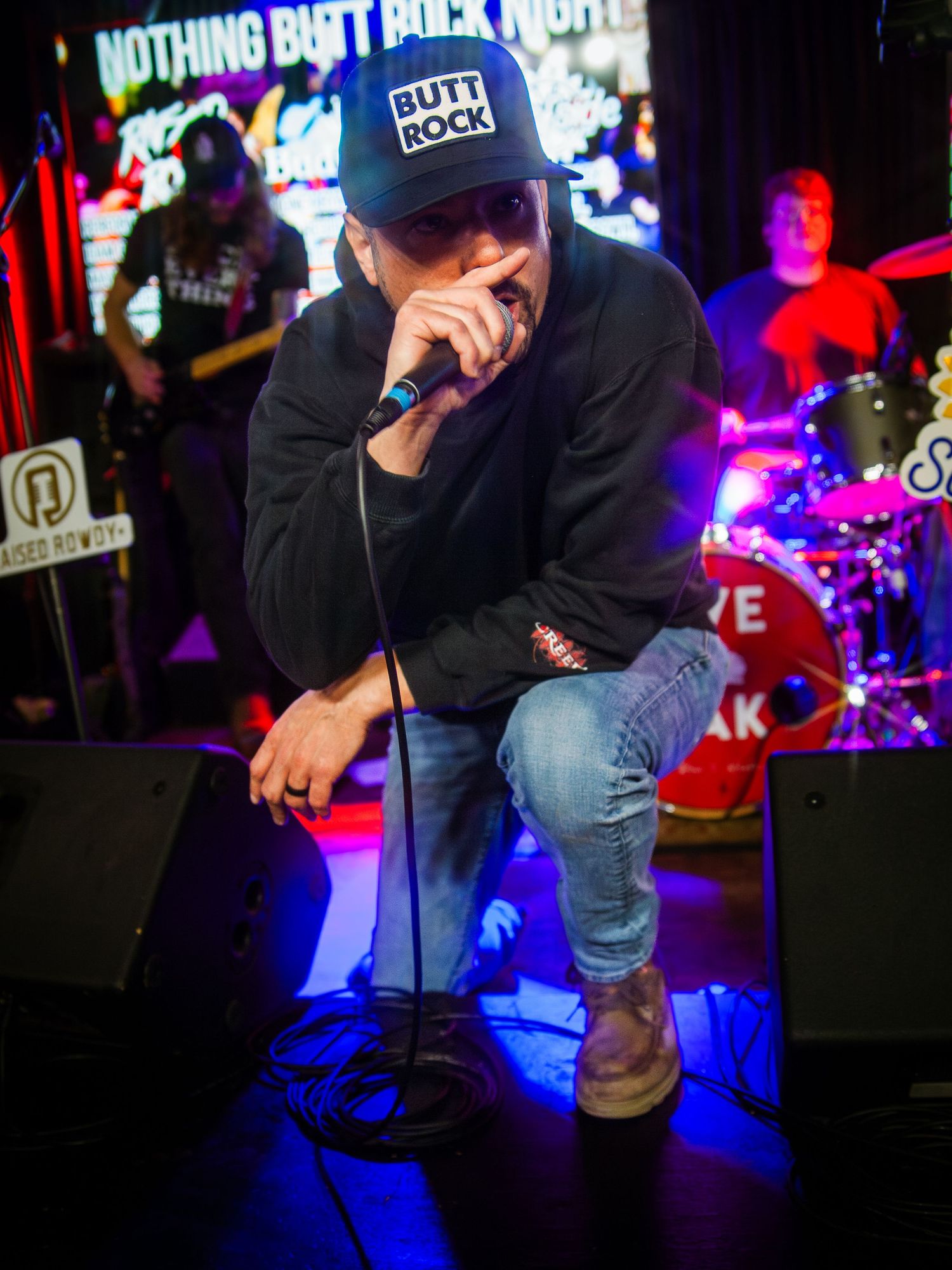 Color photograph of a live music performance.
