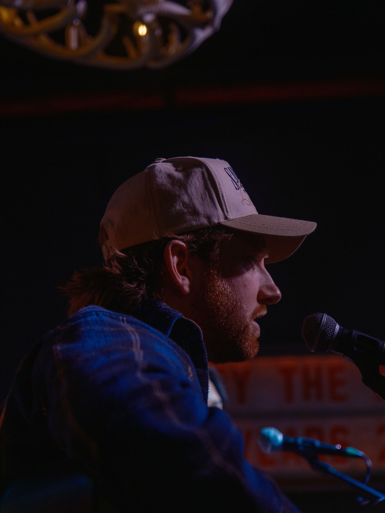 Color photograph of a live music event.