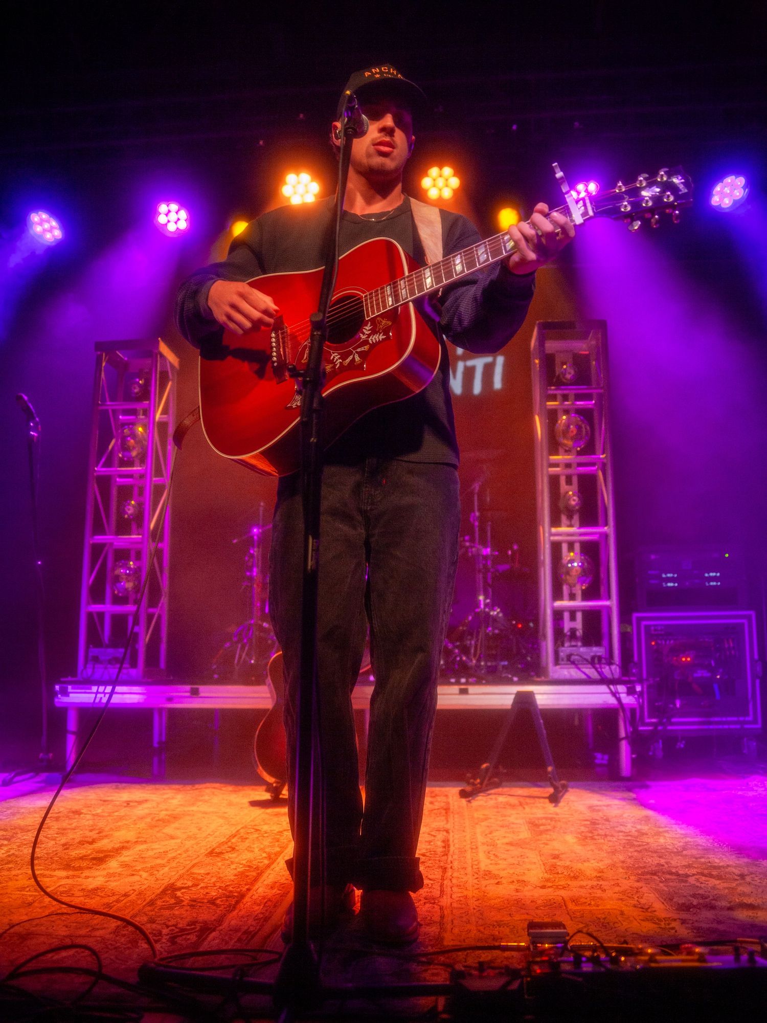 Color photograph of a live music performance.