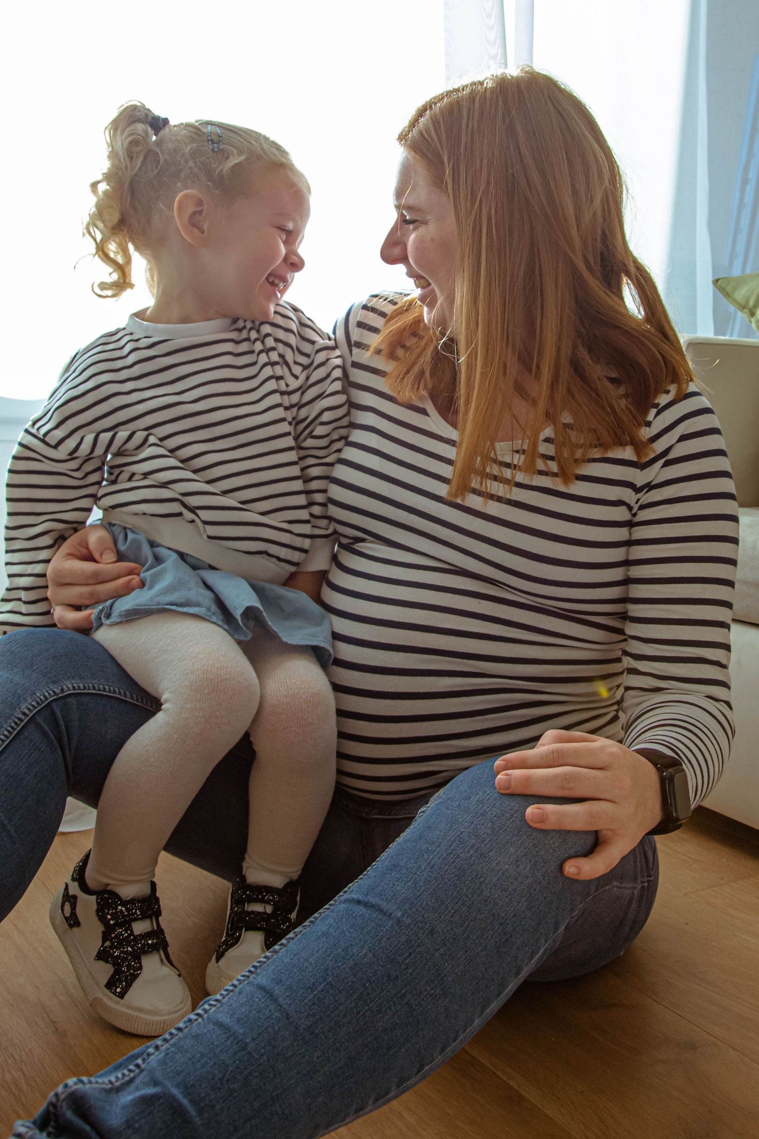 Photo de grossesse en famille réalisée à Ronchin près de Lille