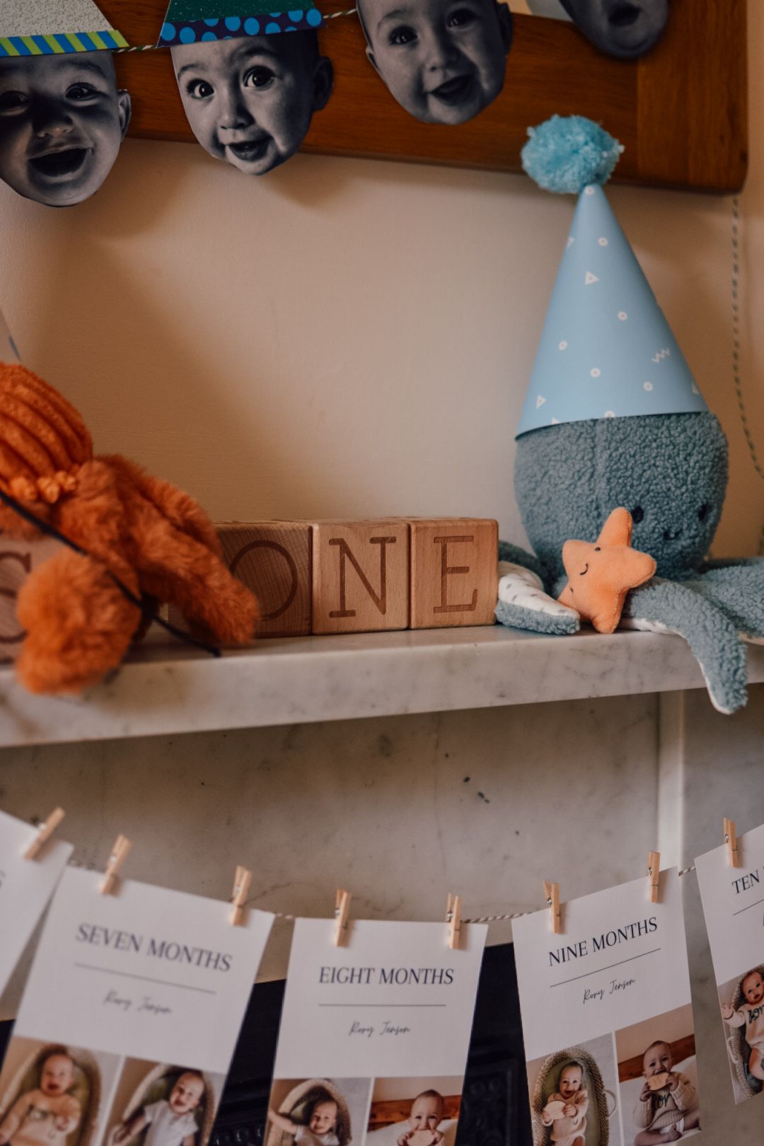 Close up of wooden bricks spelling out 
