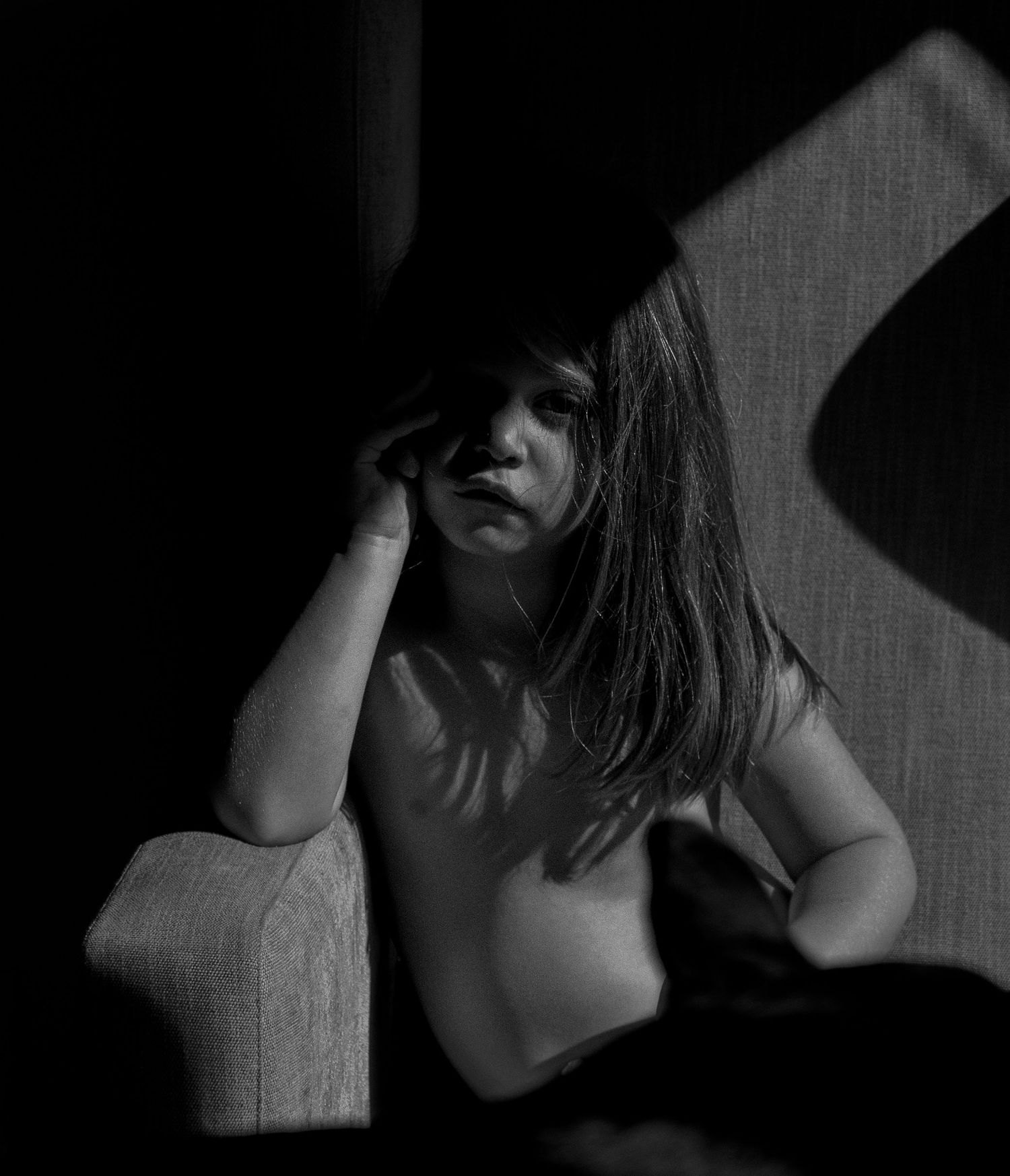 Artistic monochrome family portraits in Cape Town focusing on presence over performance.