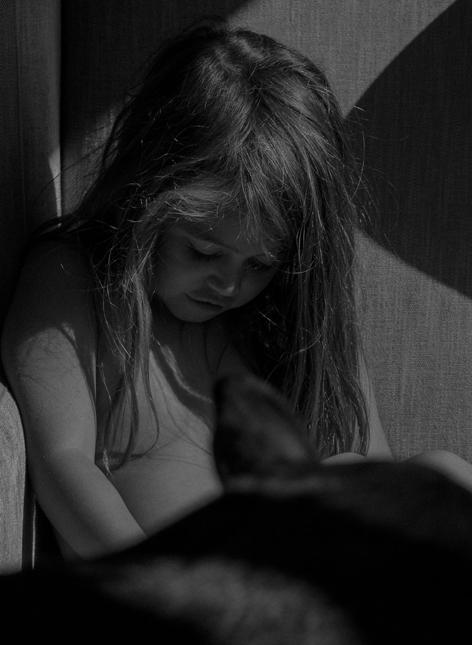 Artistic monochrome family portraits in Cape Town focusing on presence over performance.