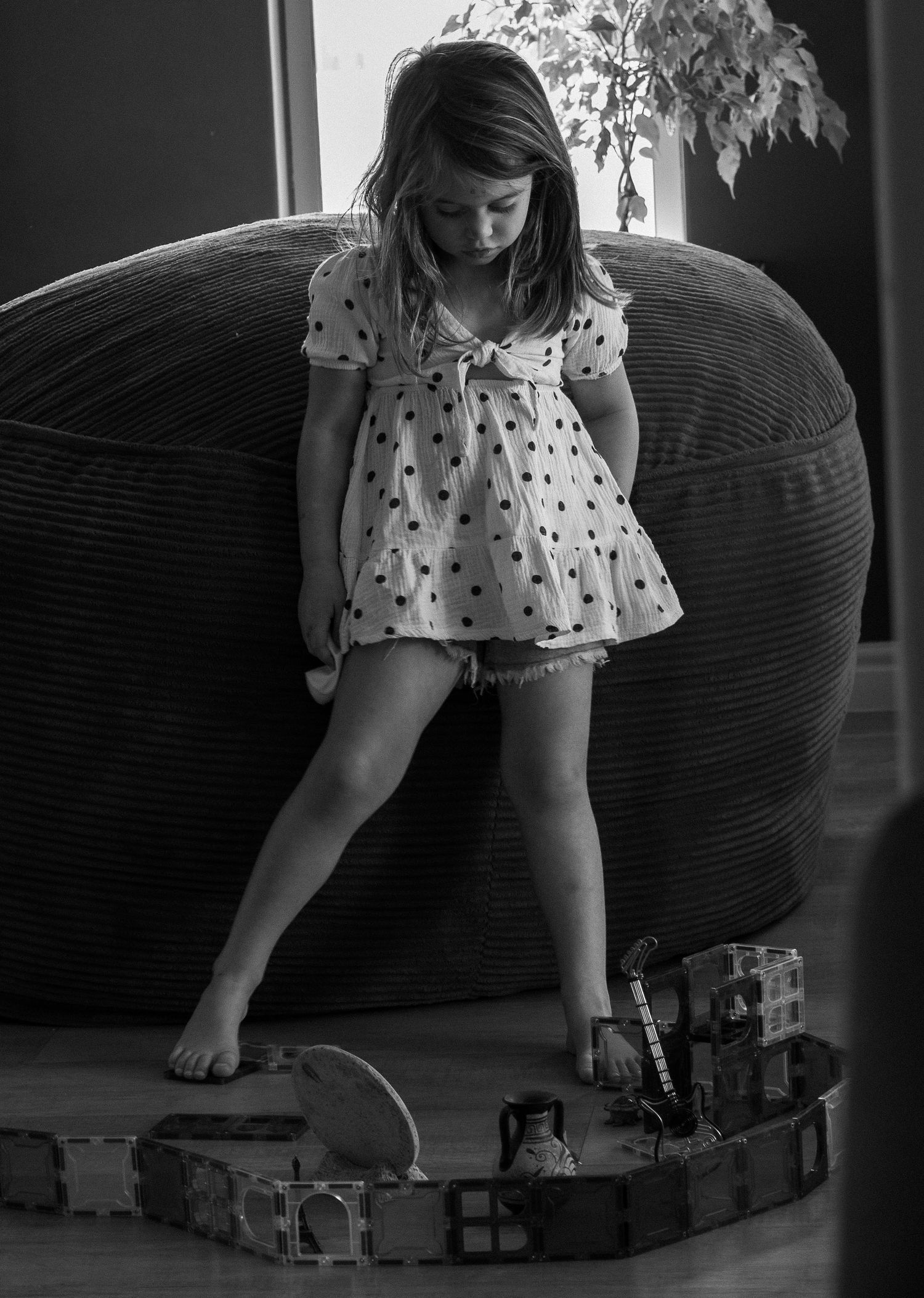 Artistic monochrome family portraits in Cape Town focusing on presence over performance.