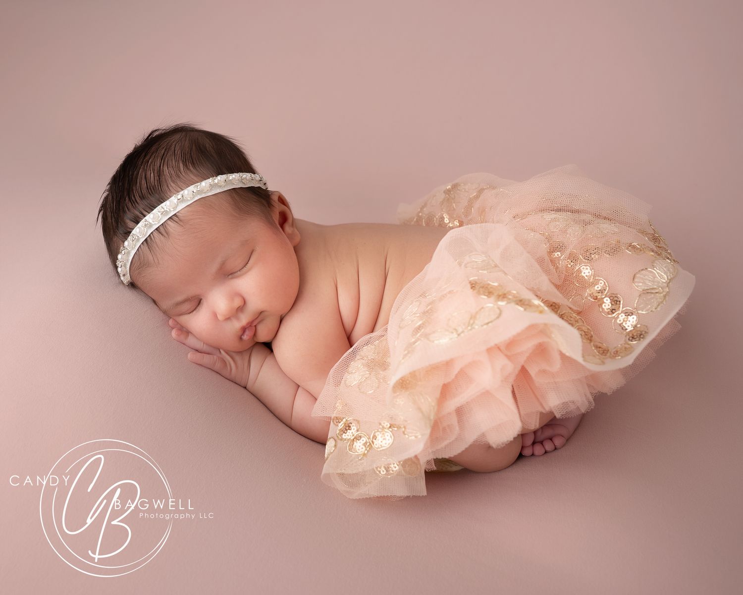 Newborn portrait by Candy Bagwell Photography, professional newborn photographer serving Fletcher, Hendersonville, Asheville, and Western NC