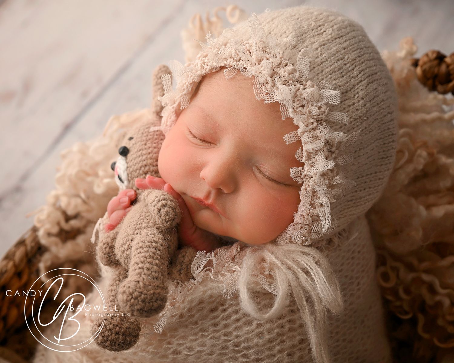 Newborn portrait by Candy Bagwell Photography, professional newborn photographer serving Fletcher, Hendersonville, Asheville, and Western NC