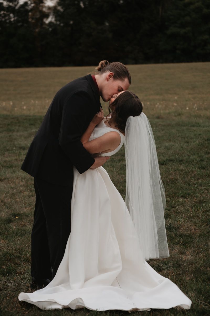 A beautiful couple on their wedding day!