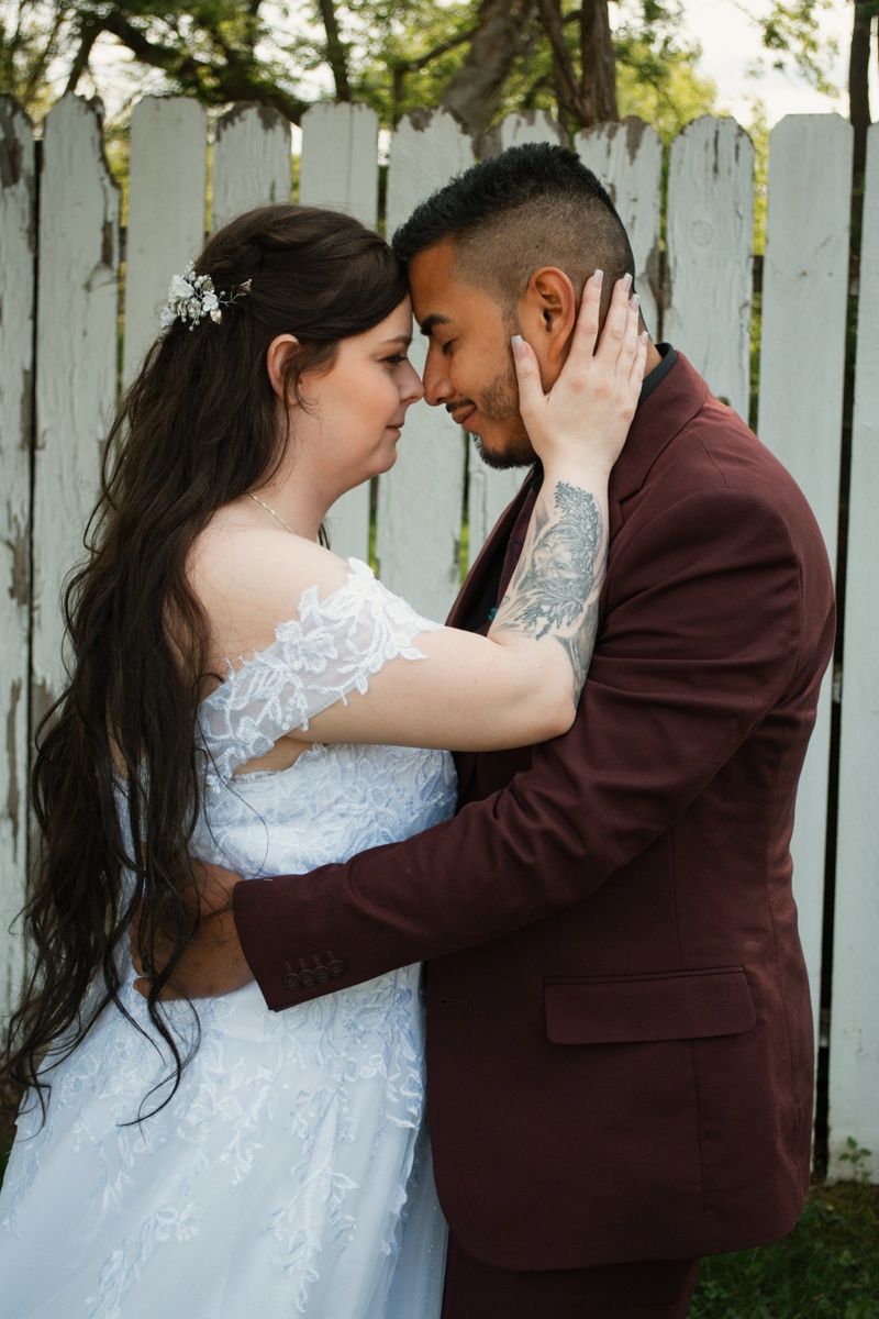 A beautiful couple on their wedding day!