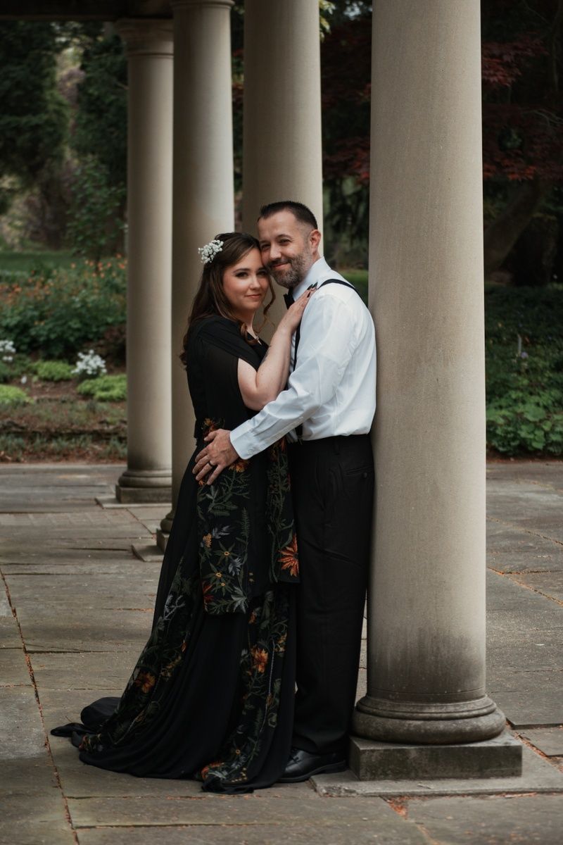 A beautiful couple on their wedding day!