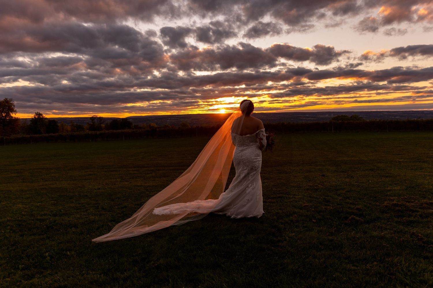 NY + Wedding + photographer + Sunset
