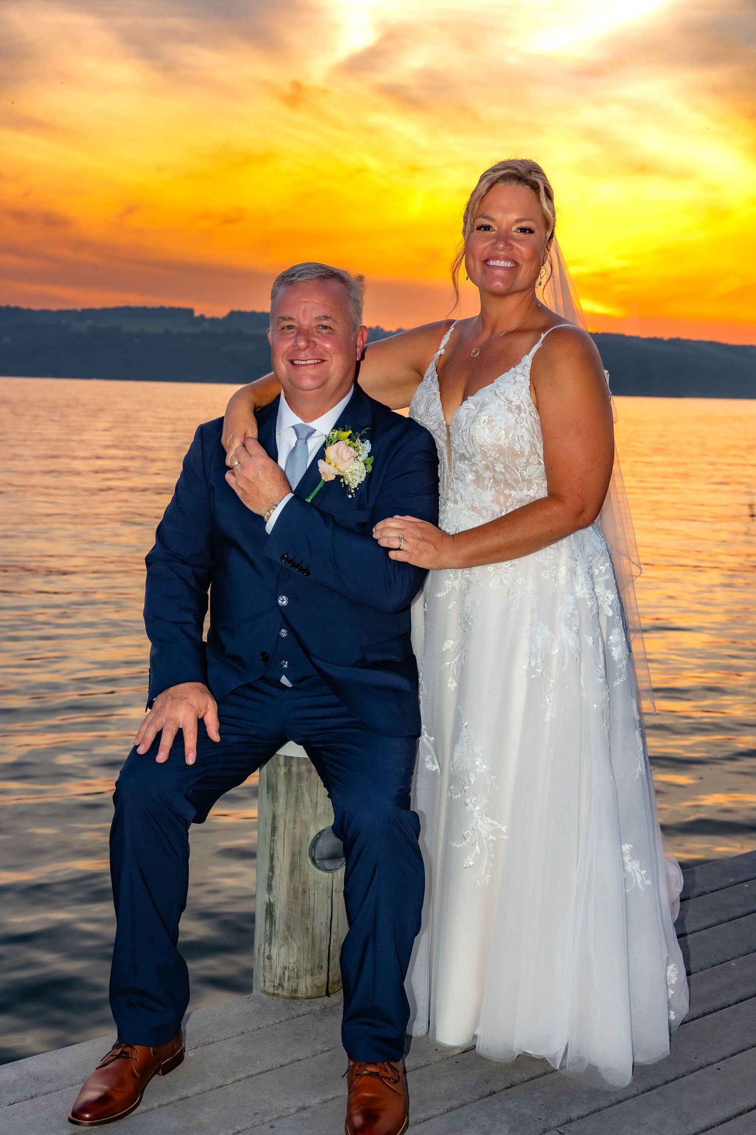 NY + Wedding + photographer + Sunset