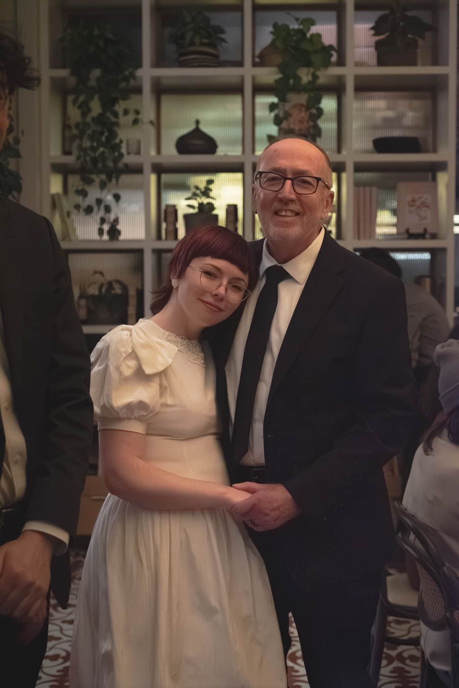 Bride and father