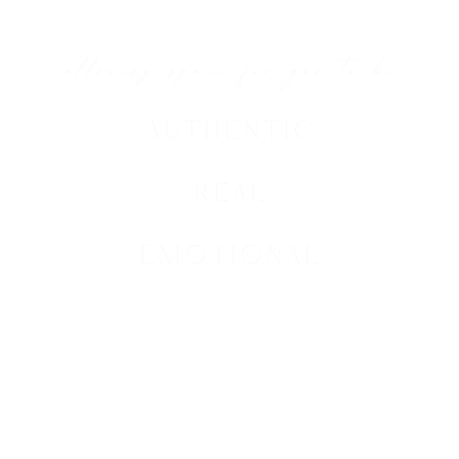 Minimalist white graphic design with faint text on white background.