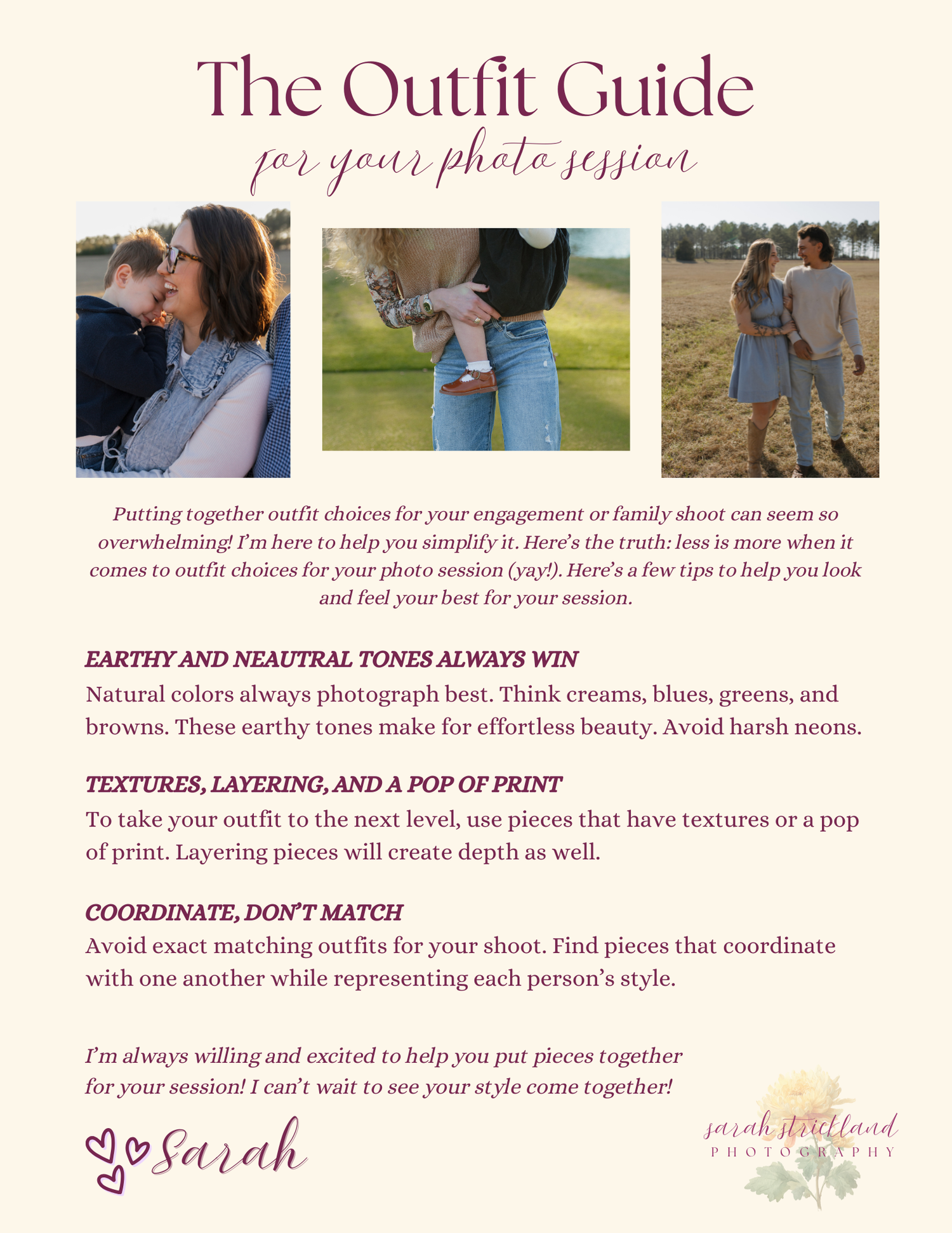 Andalusia, Alabama wedding photographer Sarah Strickland Photography. Andalusia, Alabama family photographer Sarah Strickland Photography.