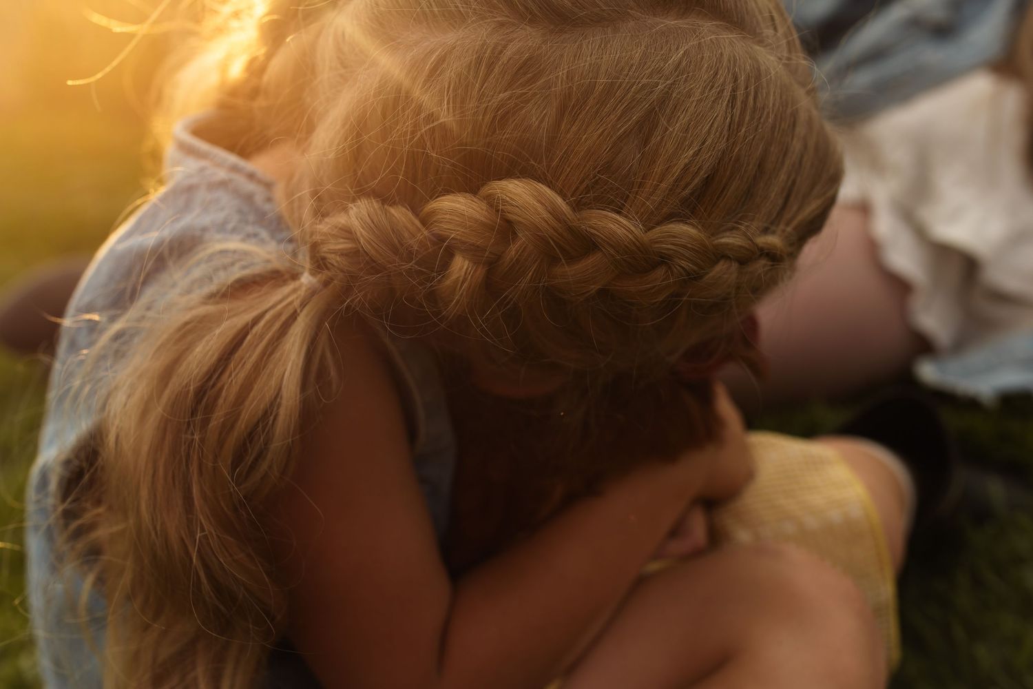 Dreamy portrait shots captured during sunset with golden backlighting.