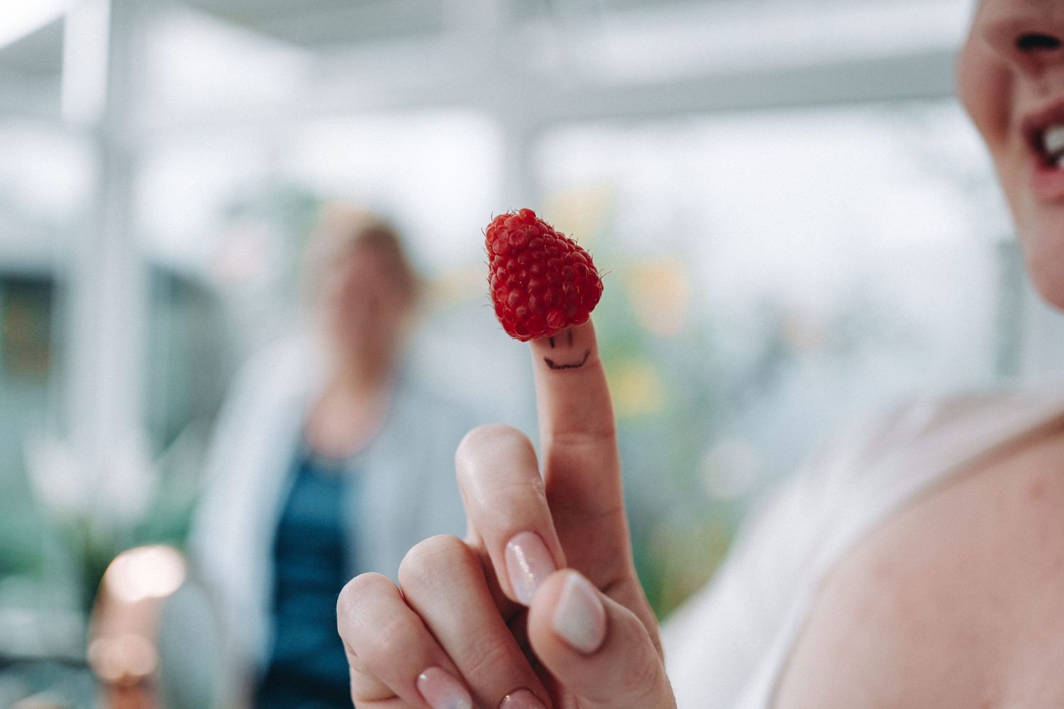 A very happy raspberry.