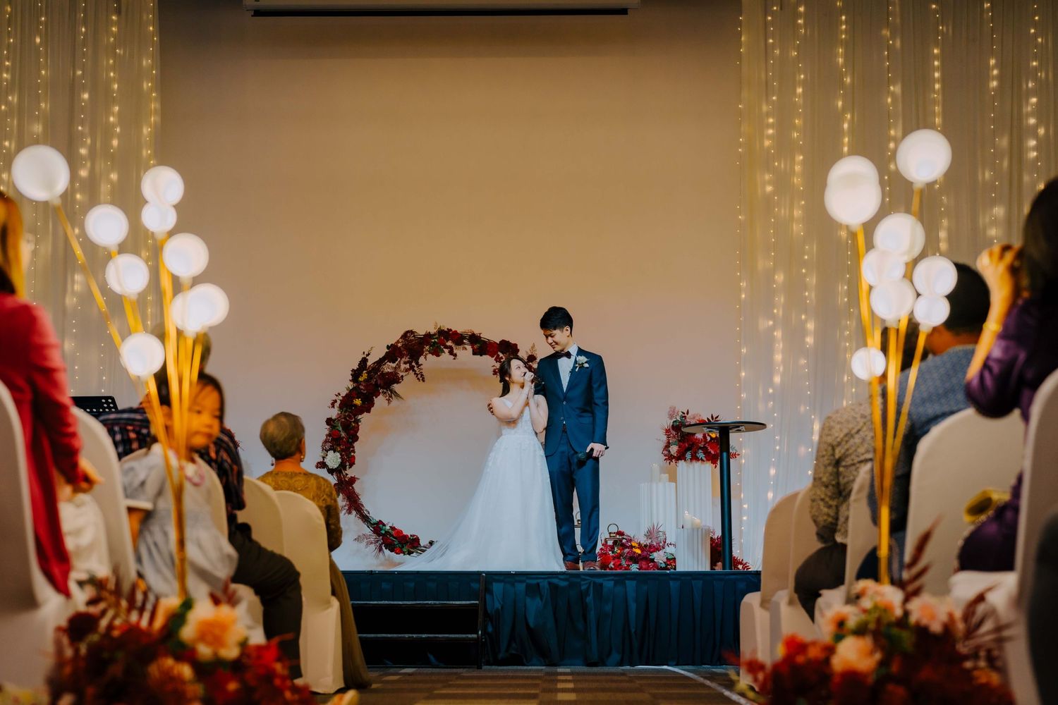 bride and groom's speech for their guests at ywca fort canning singapore