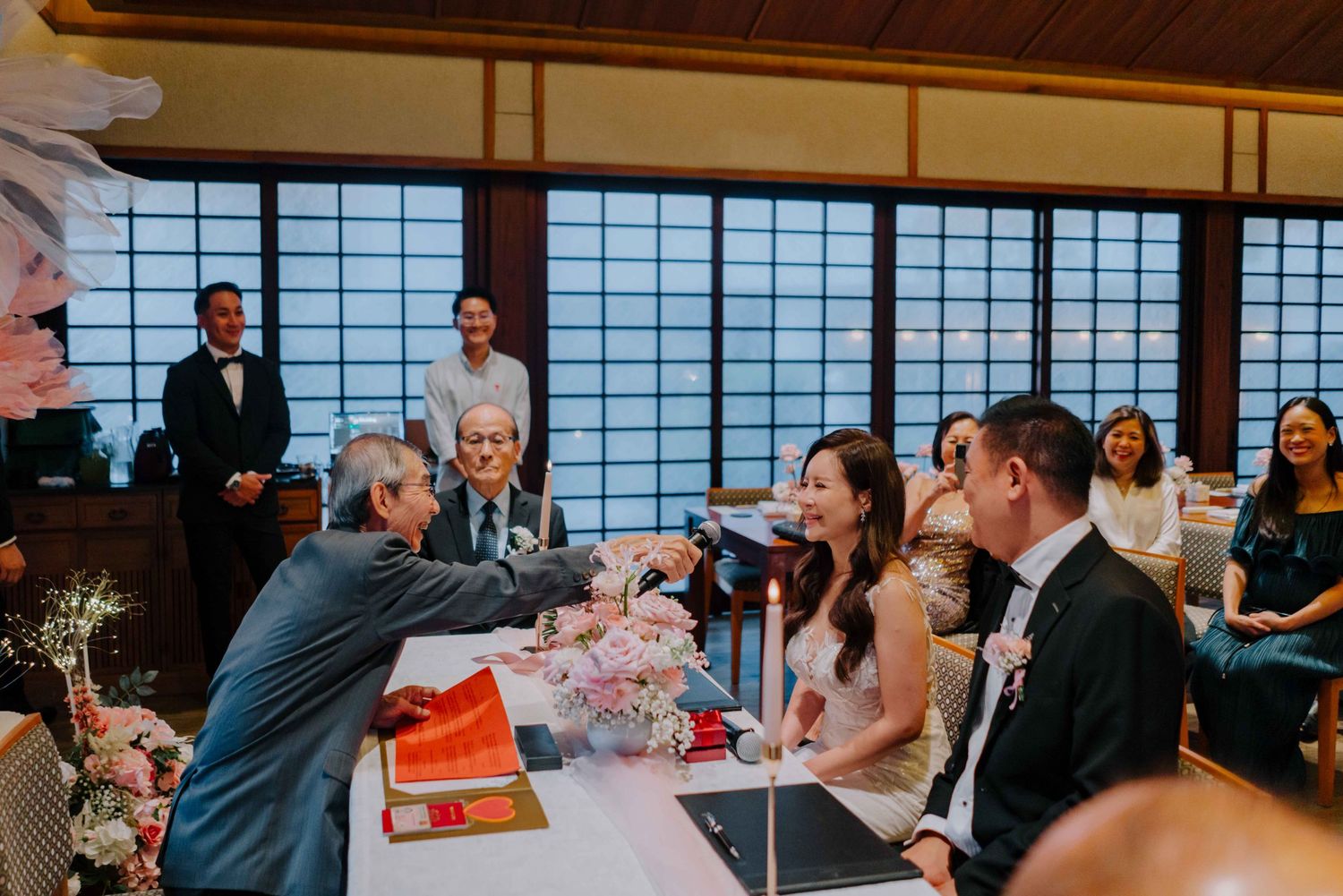 rom solemnisation at keyaki restaurant