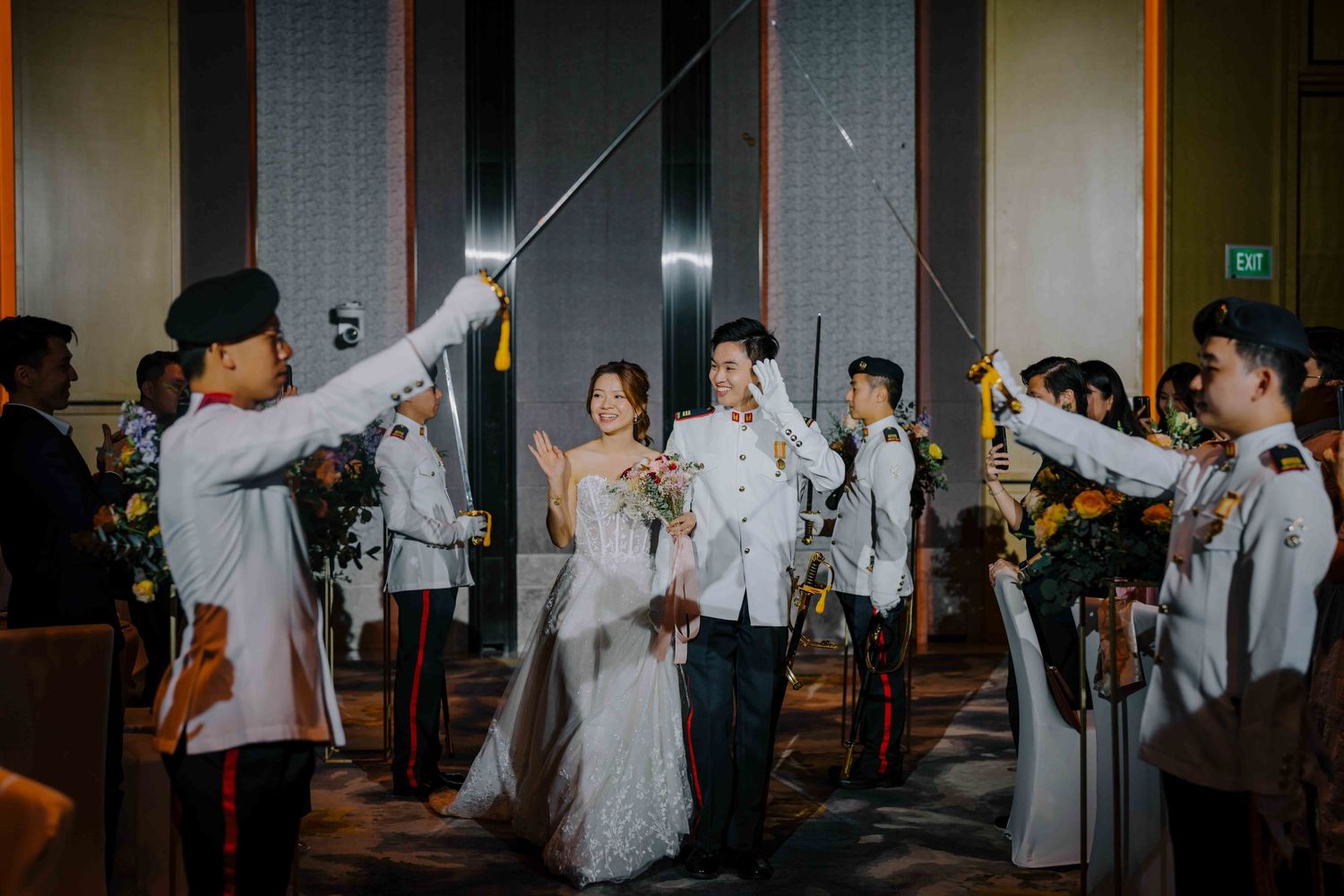 military wedding at sofitel wallich street