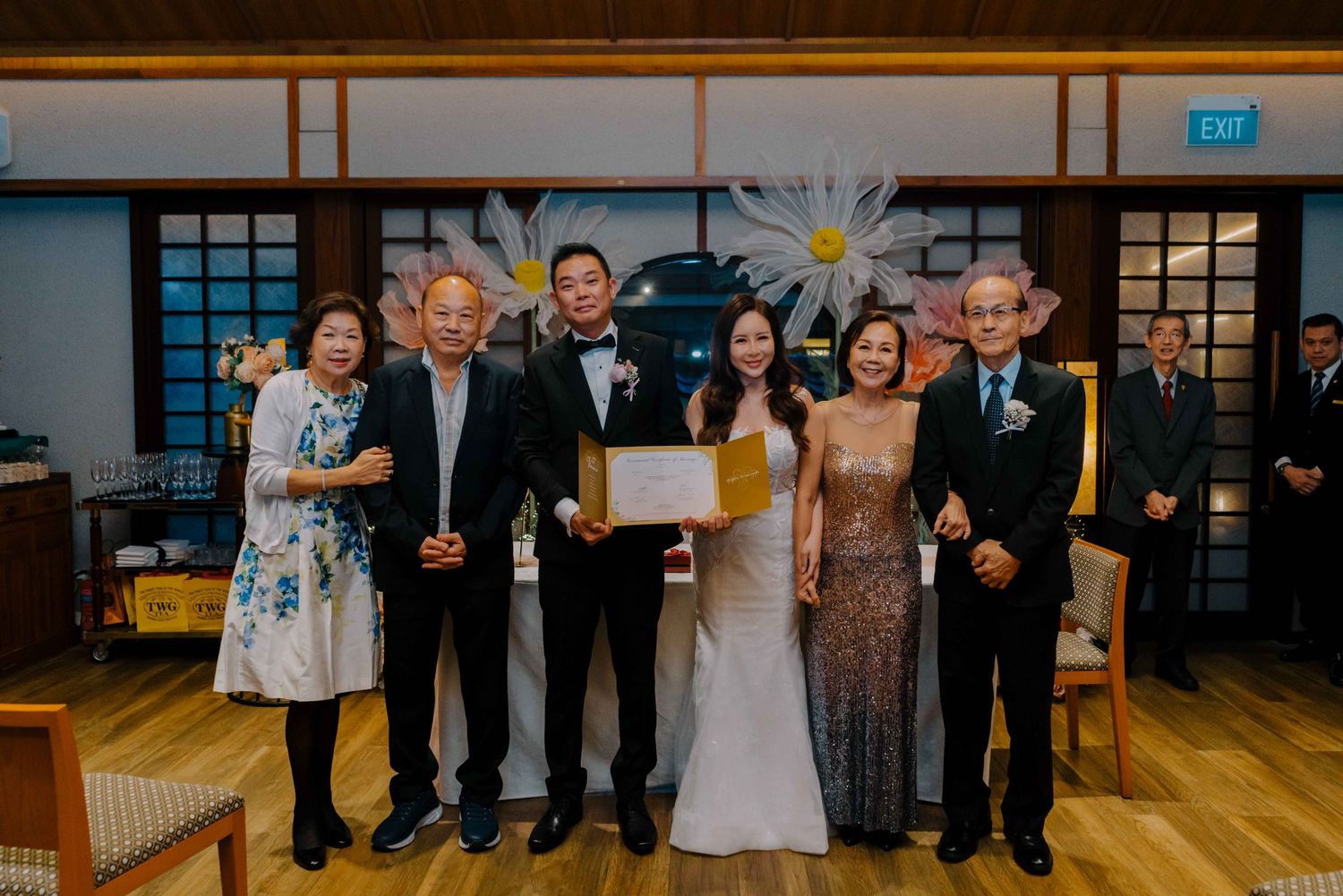 wedding at keyaki restaurant pan pacific hotel