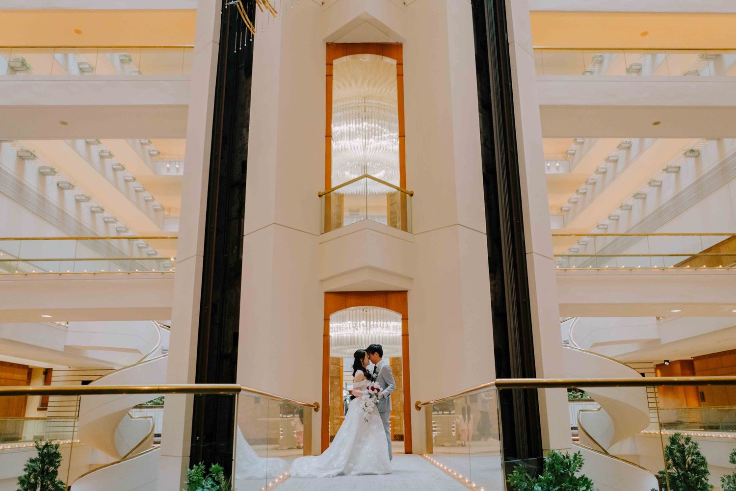 modern architecture at conrad singapore orchard hotel
