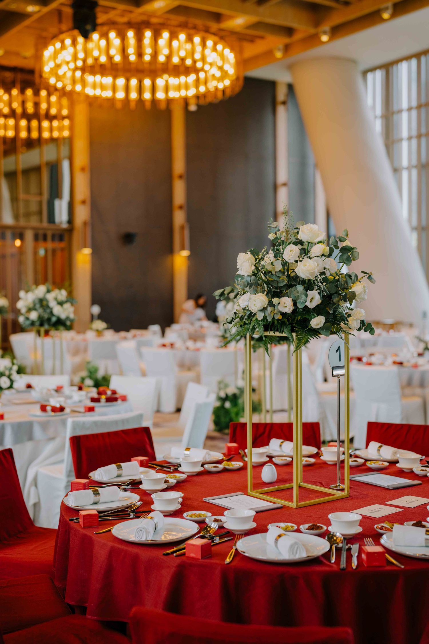 wedding table set up at andaz hotel singapore