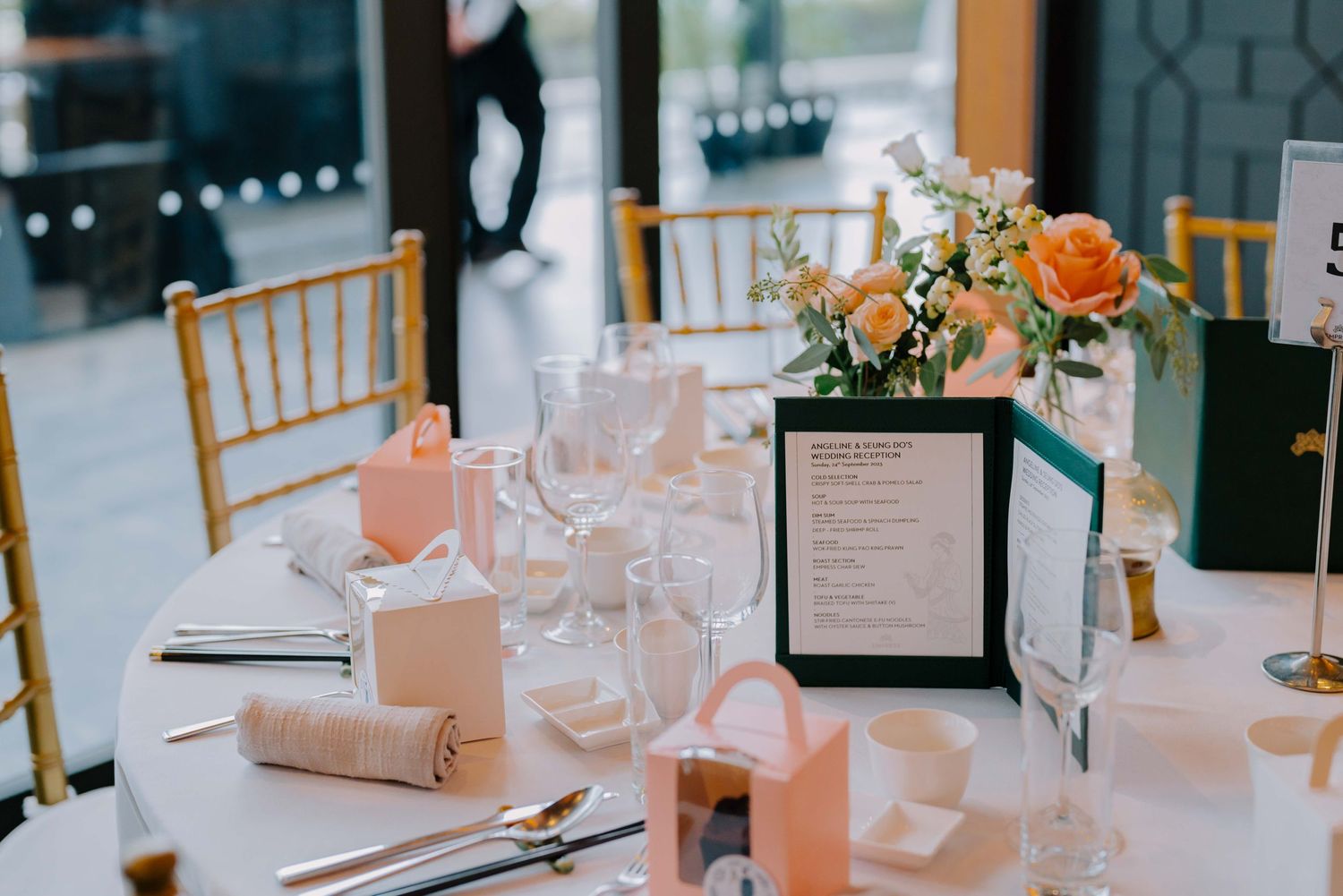 wedding reception at empress restaurant