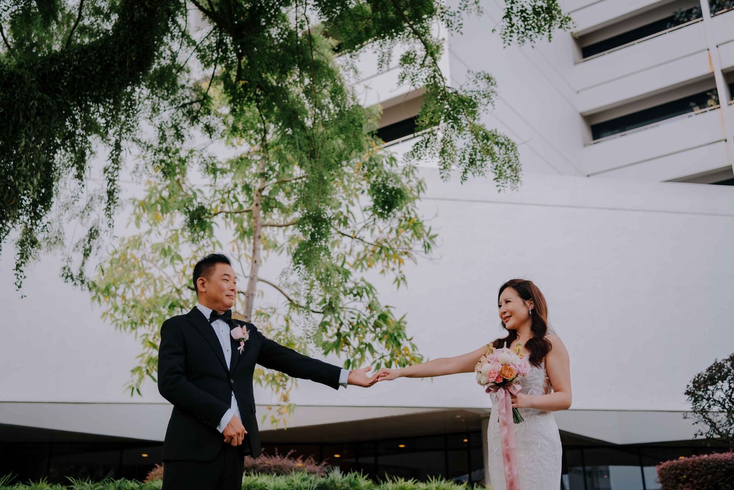 intimate wedding at keyaki pan pacific hotel