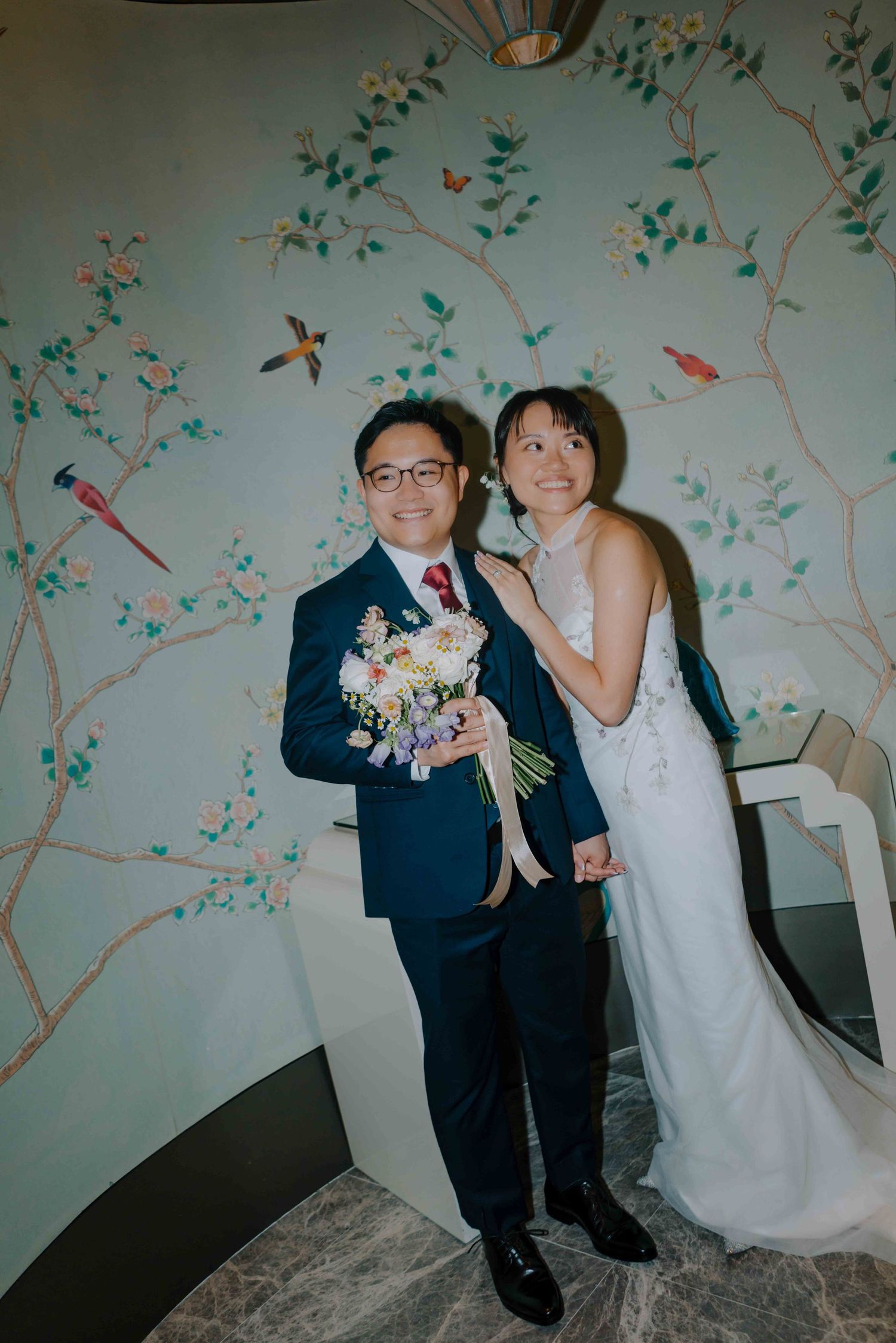 small wedding venues in singapore at jade restaurant at fullerton hotel, singapore, wedding photography by annopano