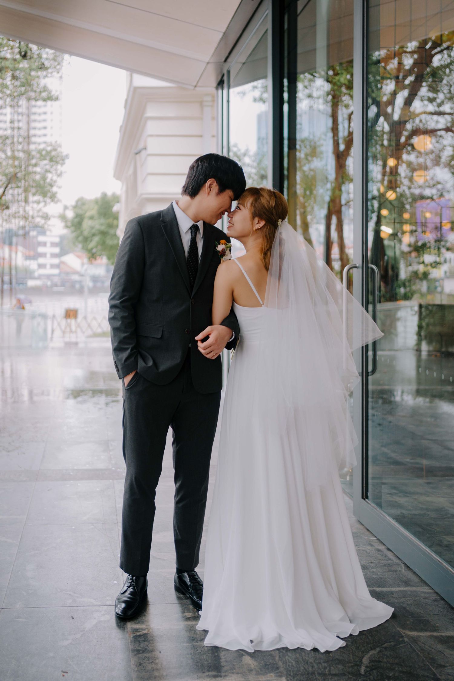 bride and groom getting married at empress acm singapore