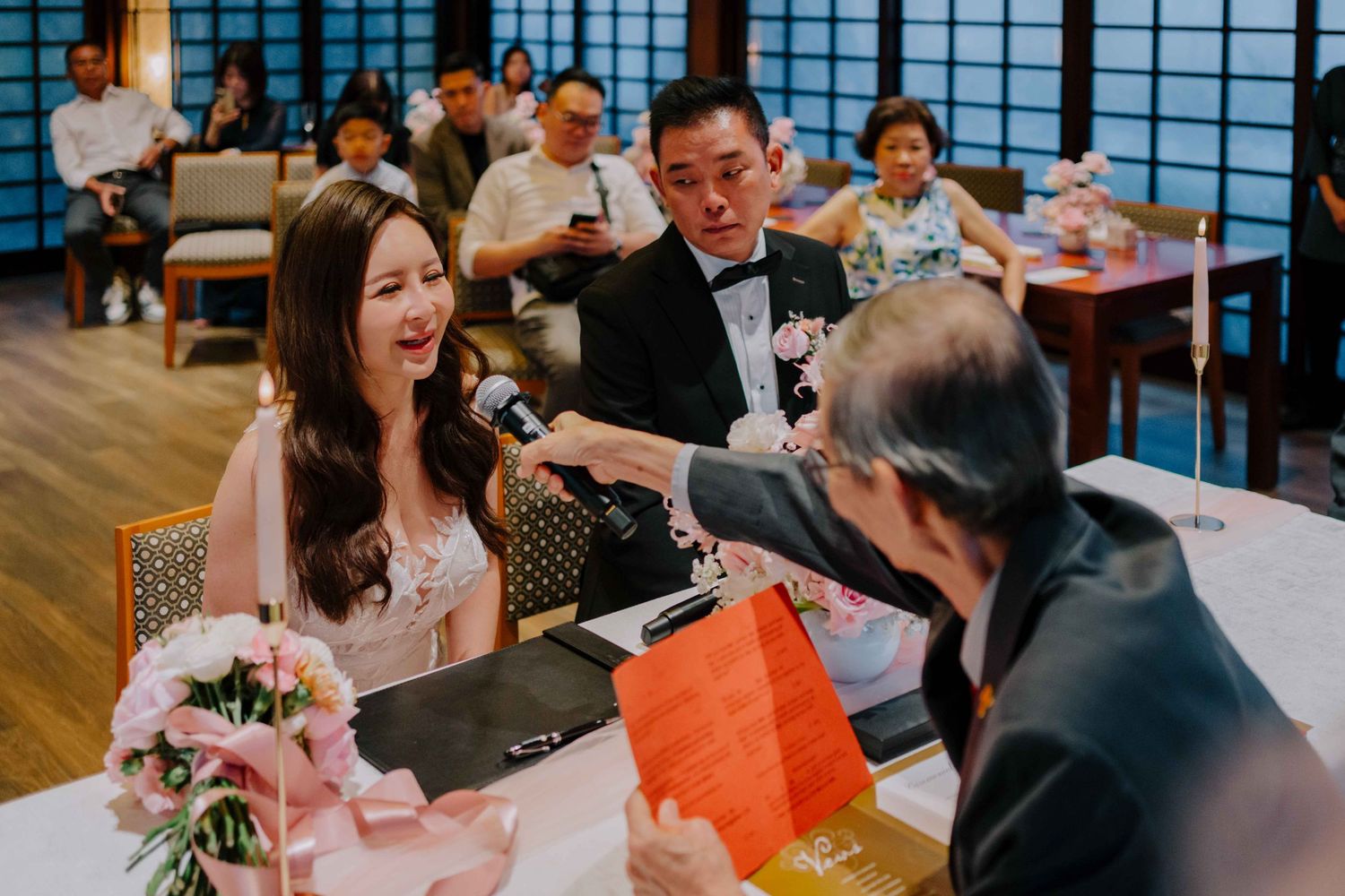 rom ceremony at keyaki restaurant