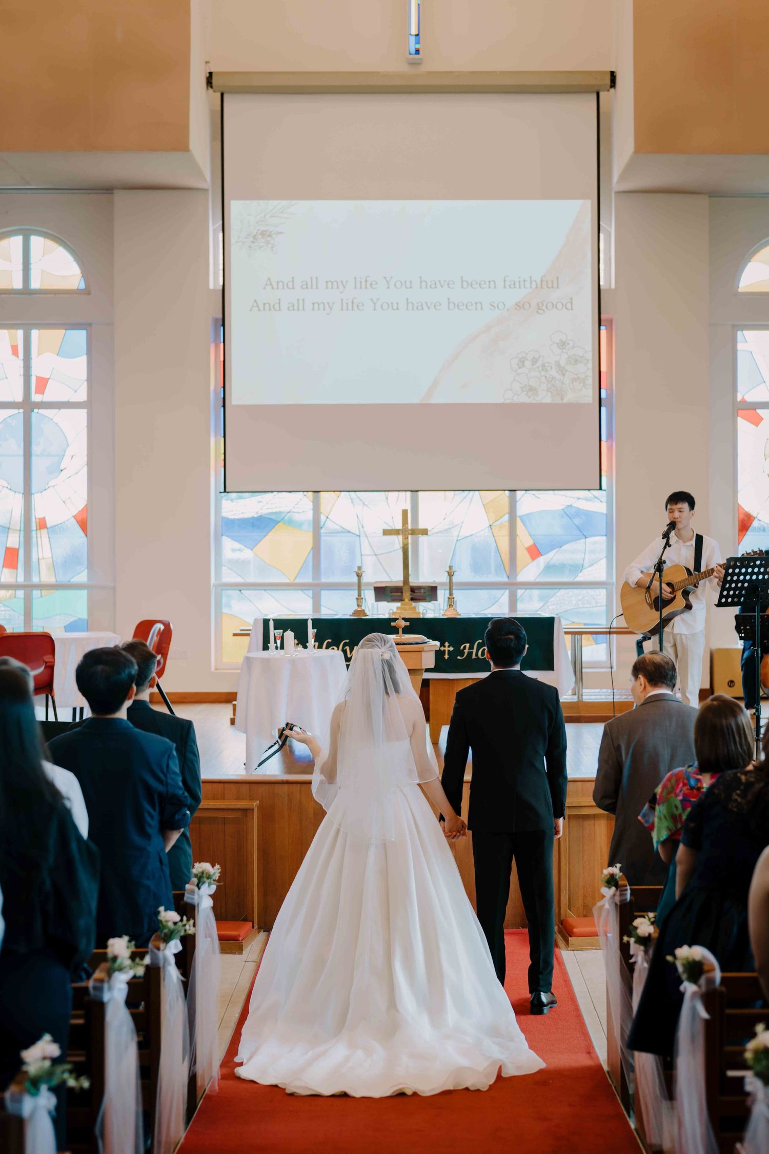 wedding service at lutheran church of our redeember singapore