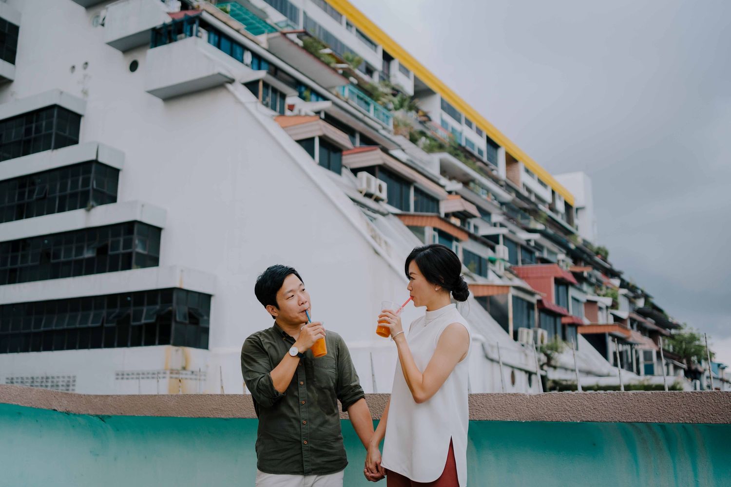 engagement shoot at golden mile complex