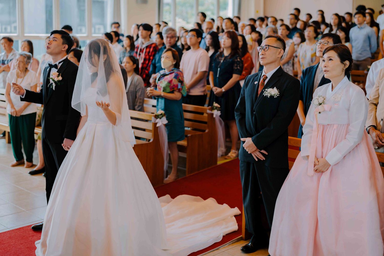 wedding ceremony in lutheran church in duke's road singapore