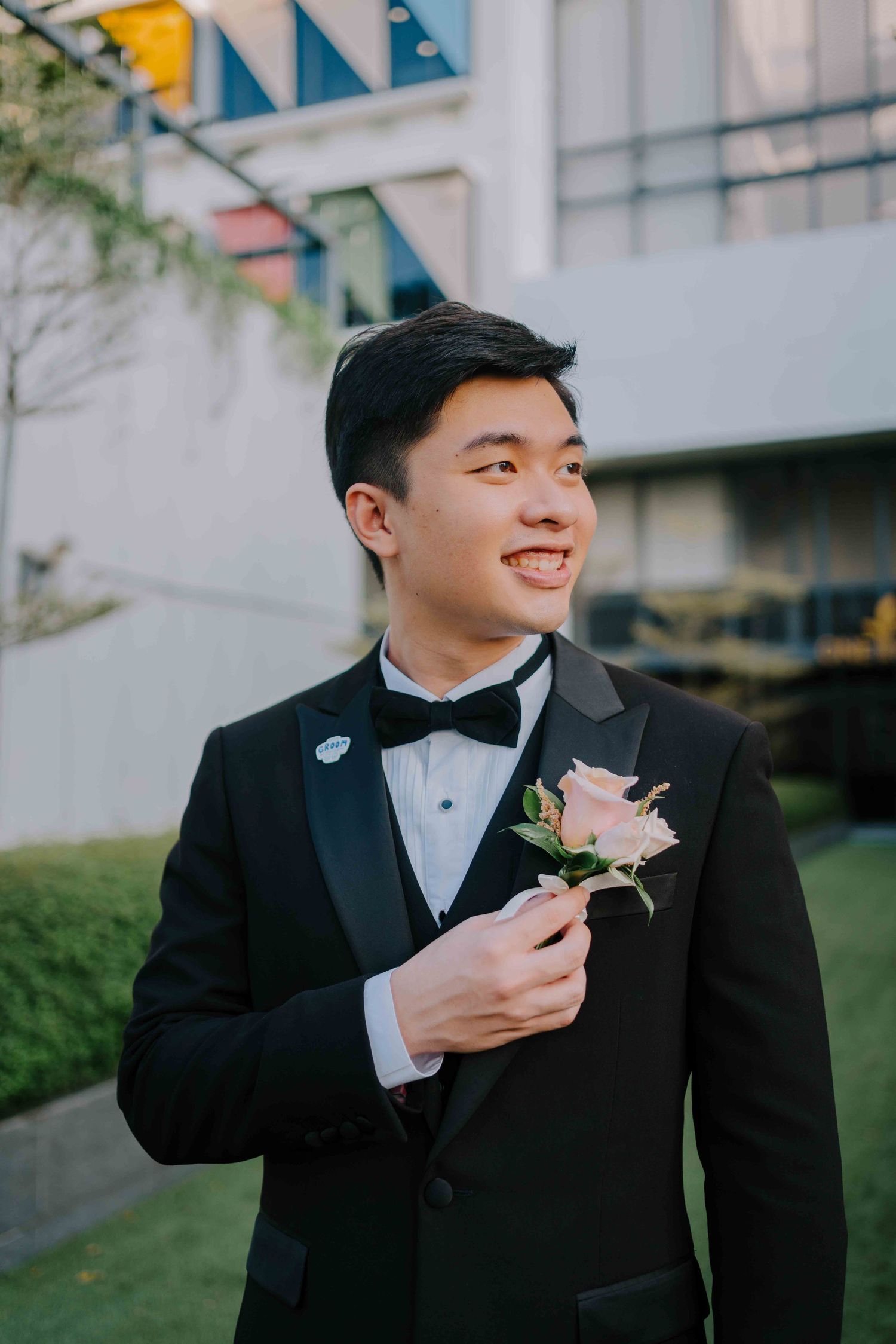 groom at one farrer hotel singapore