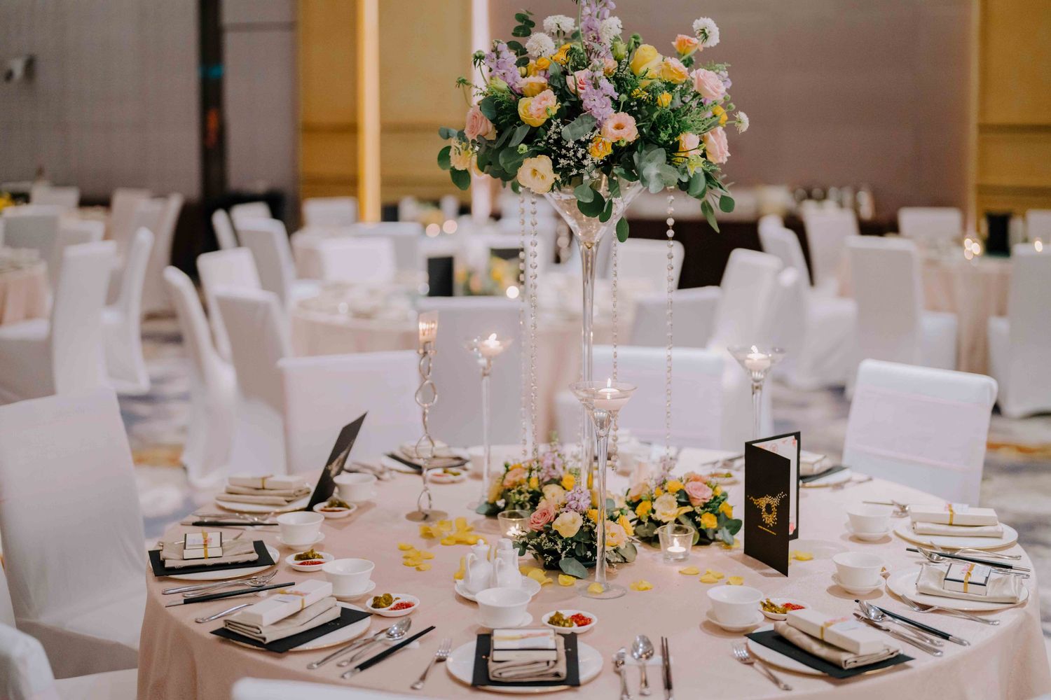 wallich ballroom wedding banquet decoration